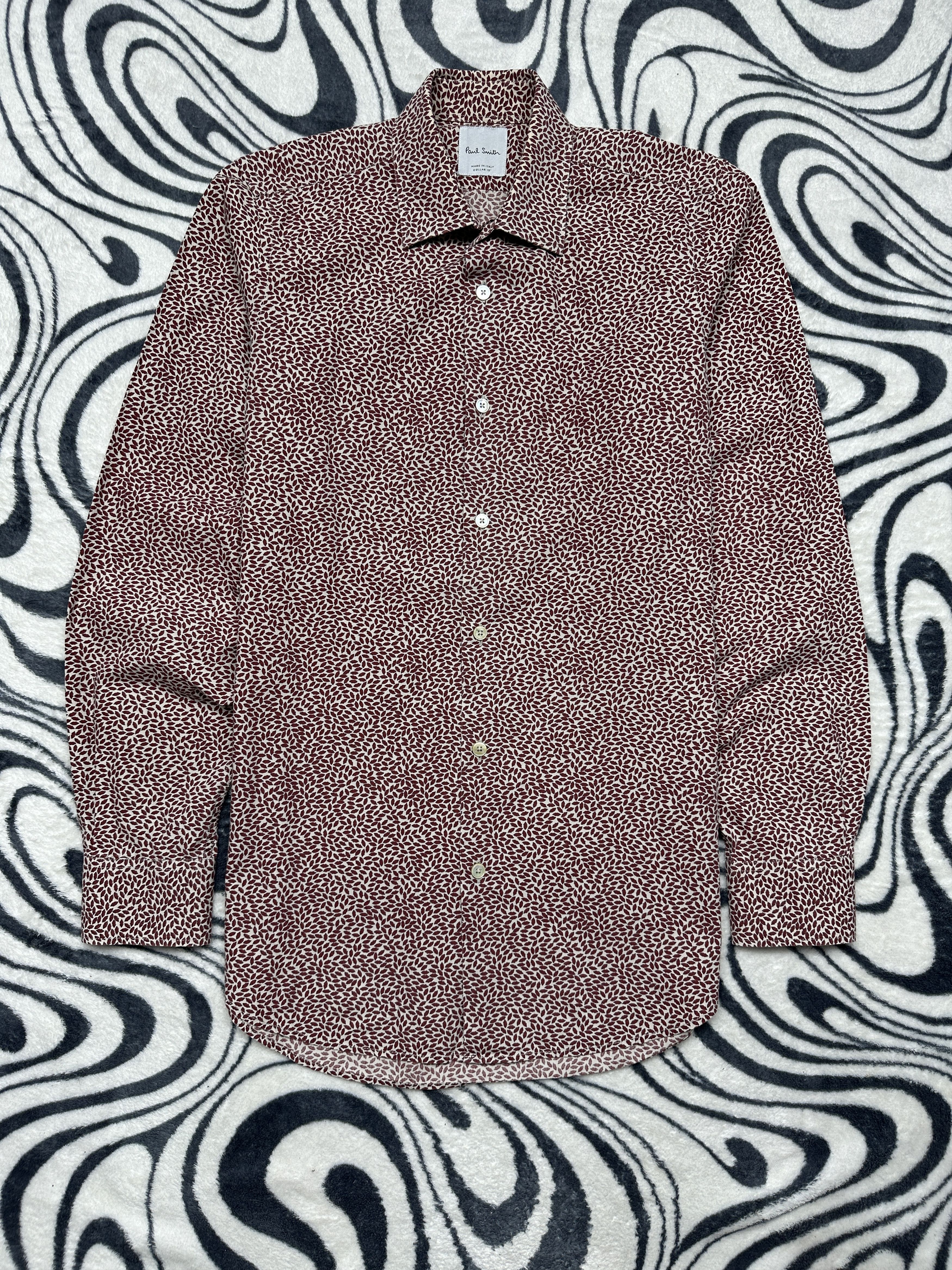 Paul Smith Paul Smith Mens Long Sleeve Shirt Lips Print Size US M / EU 48-50 / 2 - 1 Thumbnail