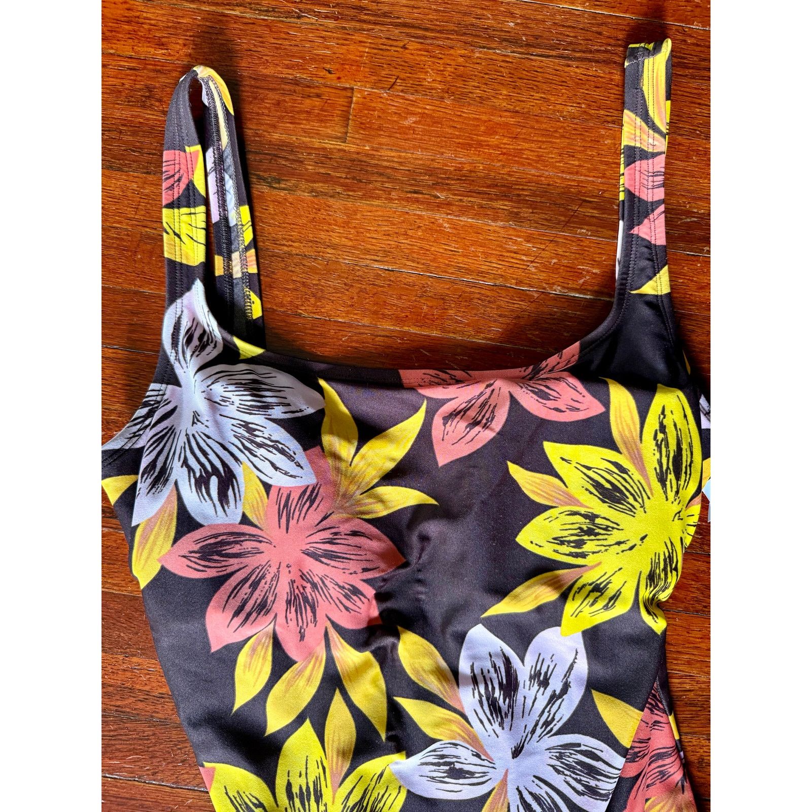 Speedo Vintage Speedo Yellow Brown Fronds Leaf Swim Suit Large XL Size L / US 10 / IT 46 - 4 Thumbnail