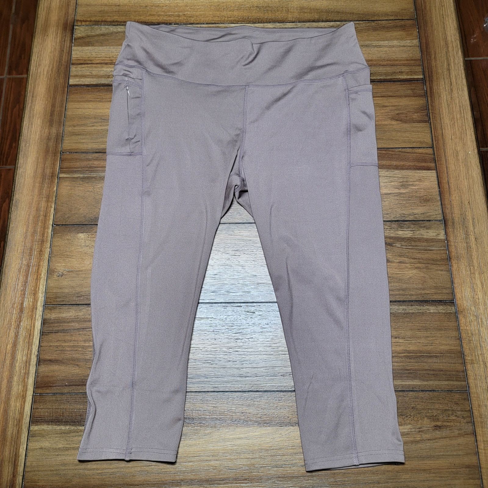 Other Adrienne Vittadini Sport Brown Leggings - Size 3X Size 37" - 1 Thumbnail