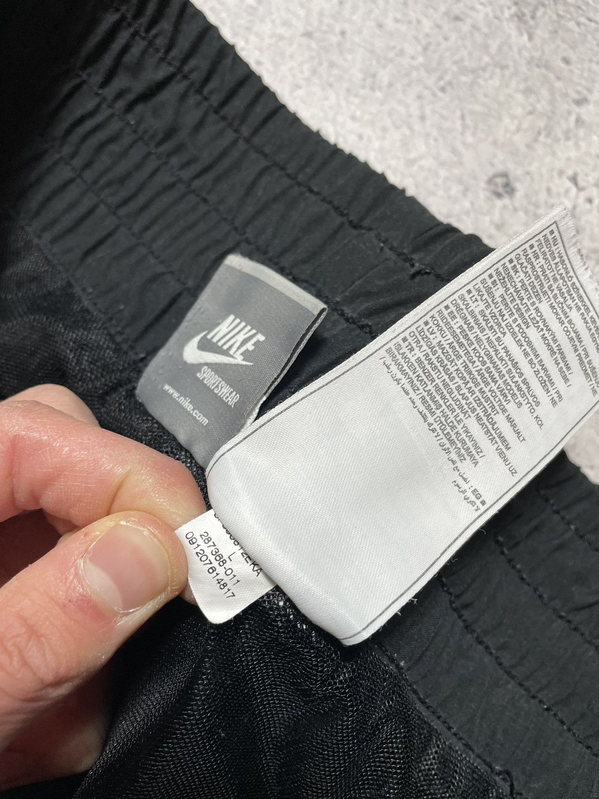 Nike Vintage Nike Track Pants Drill Y2K Swoosh Hype Black Size US 30 / EU 46 - 7 Thumbnail