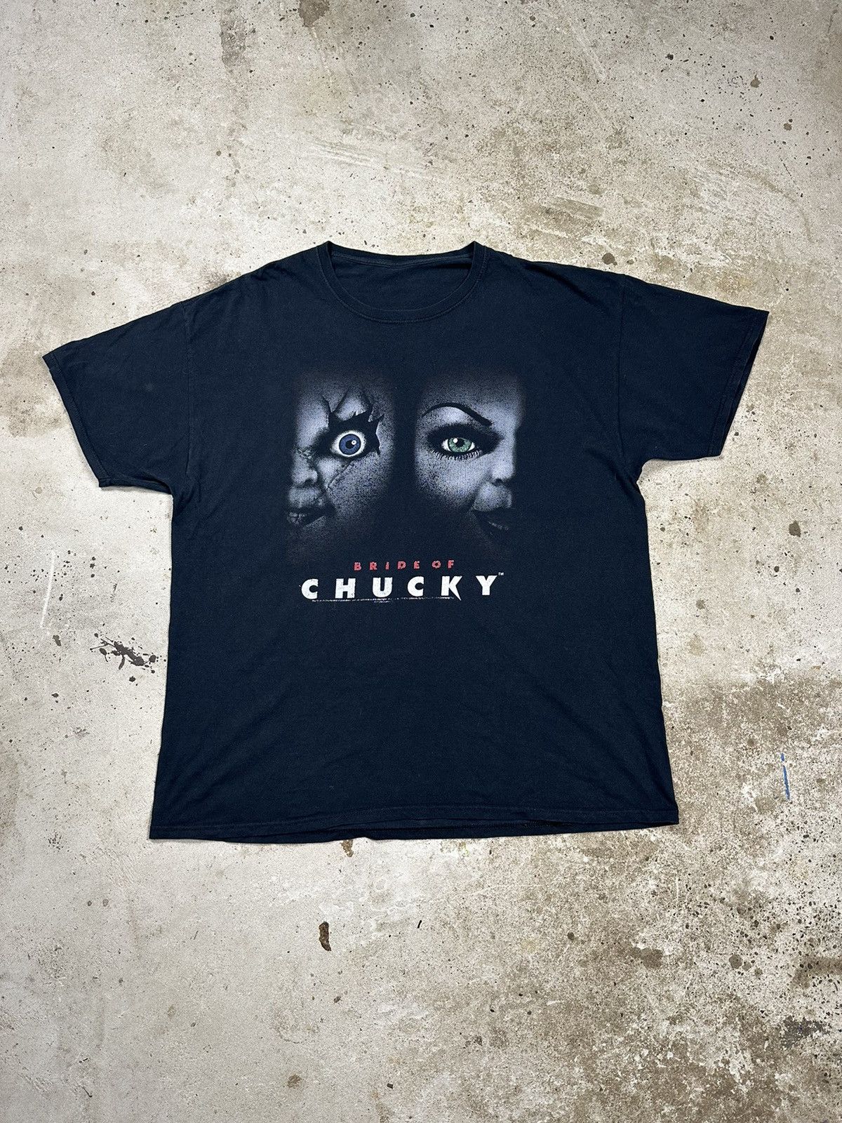 Other ‼️ Vintage Bride of Chucky Black Promo Tee T Shirt Movie Size US L / EU 52-54 / 3 - 1 Thumbnail