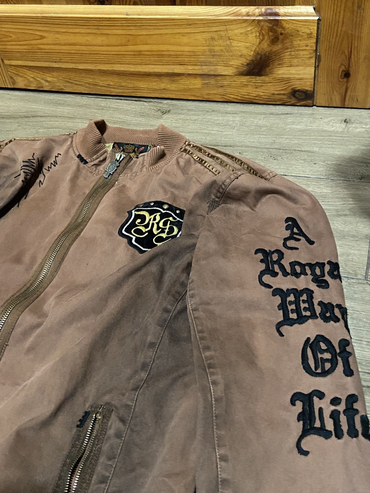 Other Rebel Spirit Skull Biker Jacket Y2K Gothic Streetwear Size US XXL / EU 58 / 5 - 2 Thumbnail