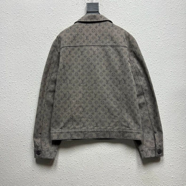 Louis Vuitton Louis Vuitton Brown and Gray Denim Jacket-2506 Size US L / EU 52-54 / 3 - 2 Thumbnail