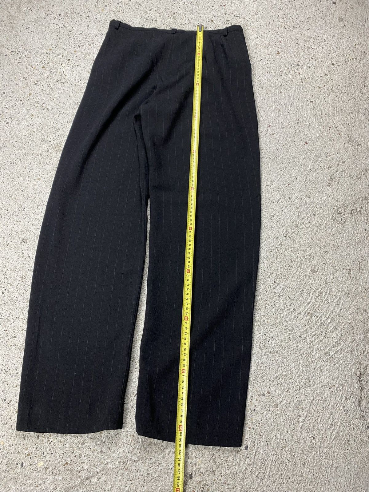 Armani Collezioni Armani collezioni vintage striped suit black wool old money Size 30" / US 8 / IT 44 - 21 Thumbnail