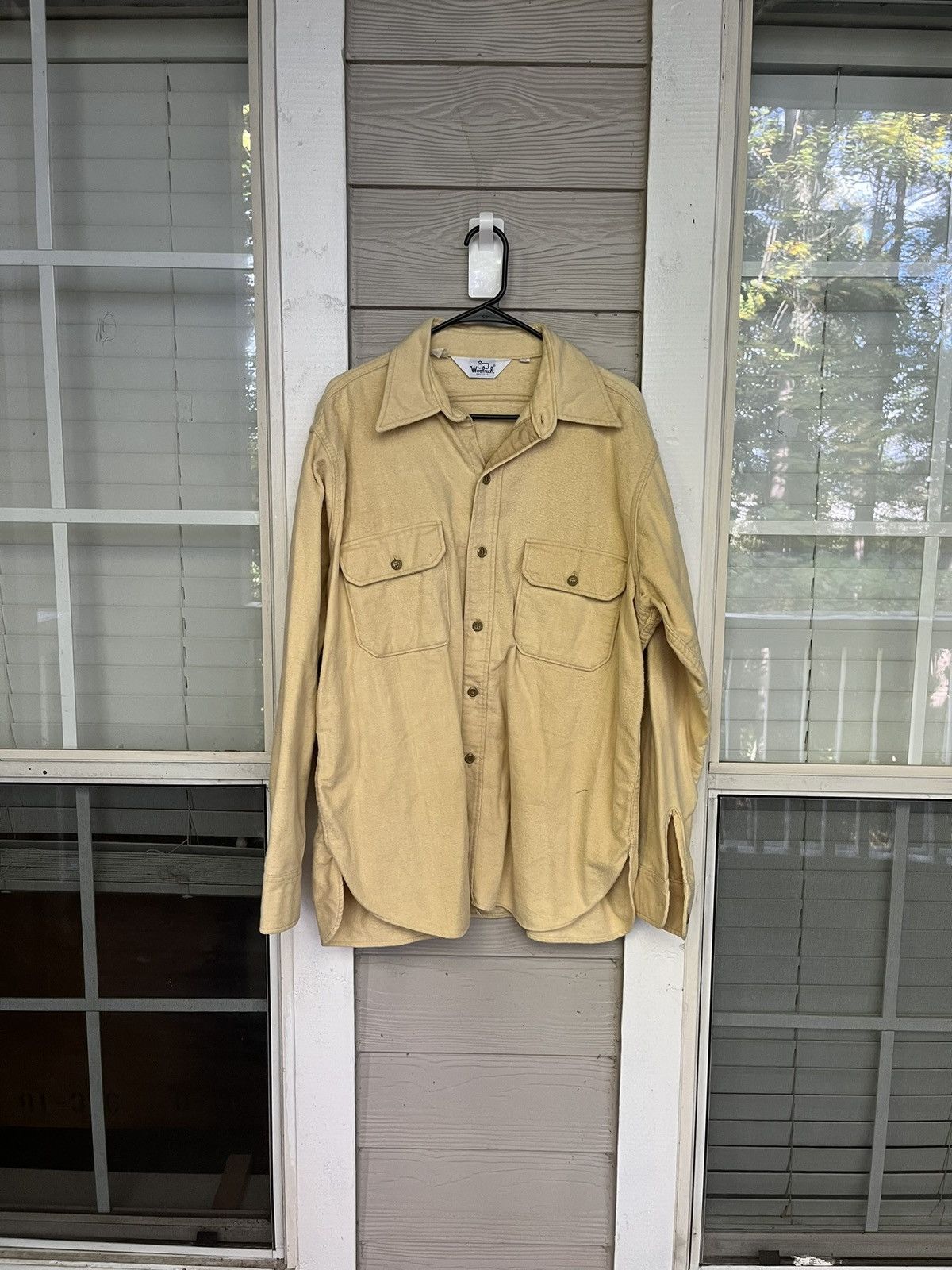 Woolrich Woolen Mills Woolrich Clover Plaid Mens Large Green