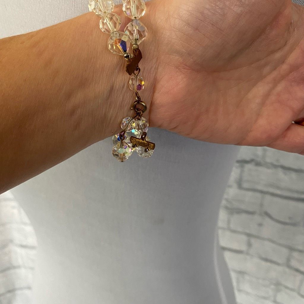 Jewelry Jewelry necklace earrings and bracelet set Iridescent clear Size ONE SIZE - 10 Thumbnail
