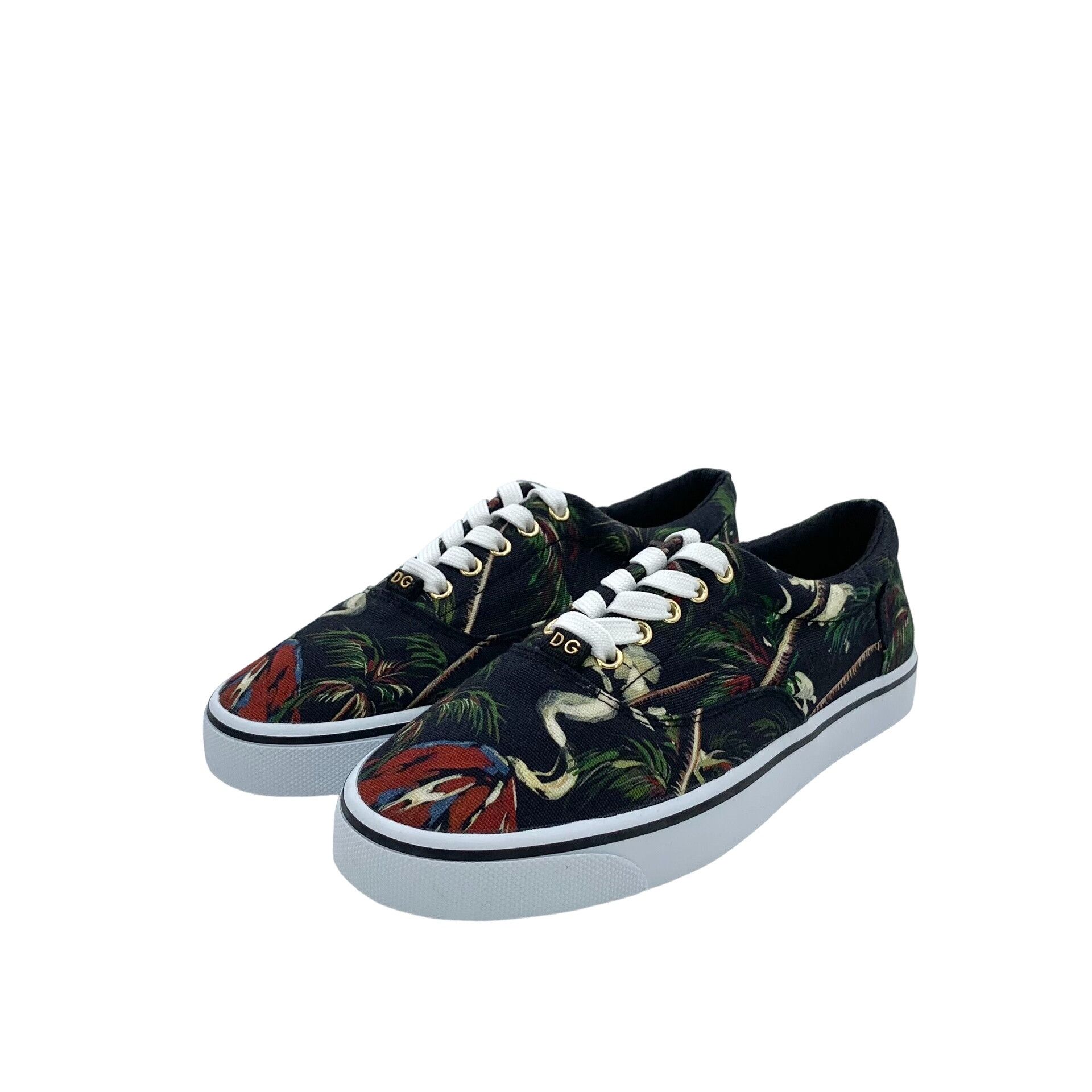 Dolce & Gabbana Dolce & Gabbana Tropical Print Sneakers US 7 Size US 7 / EU 40 - 1 Thumbnail