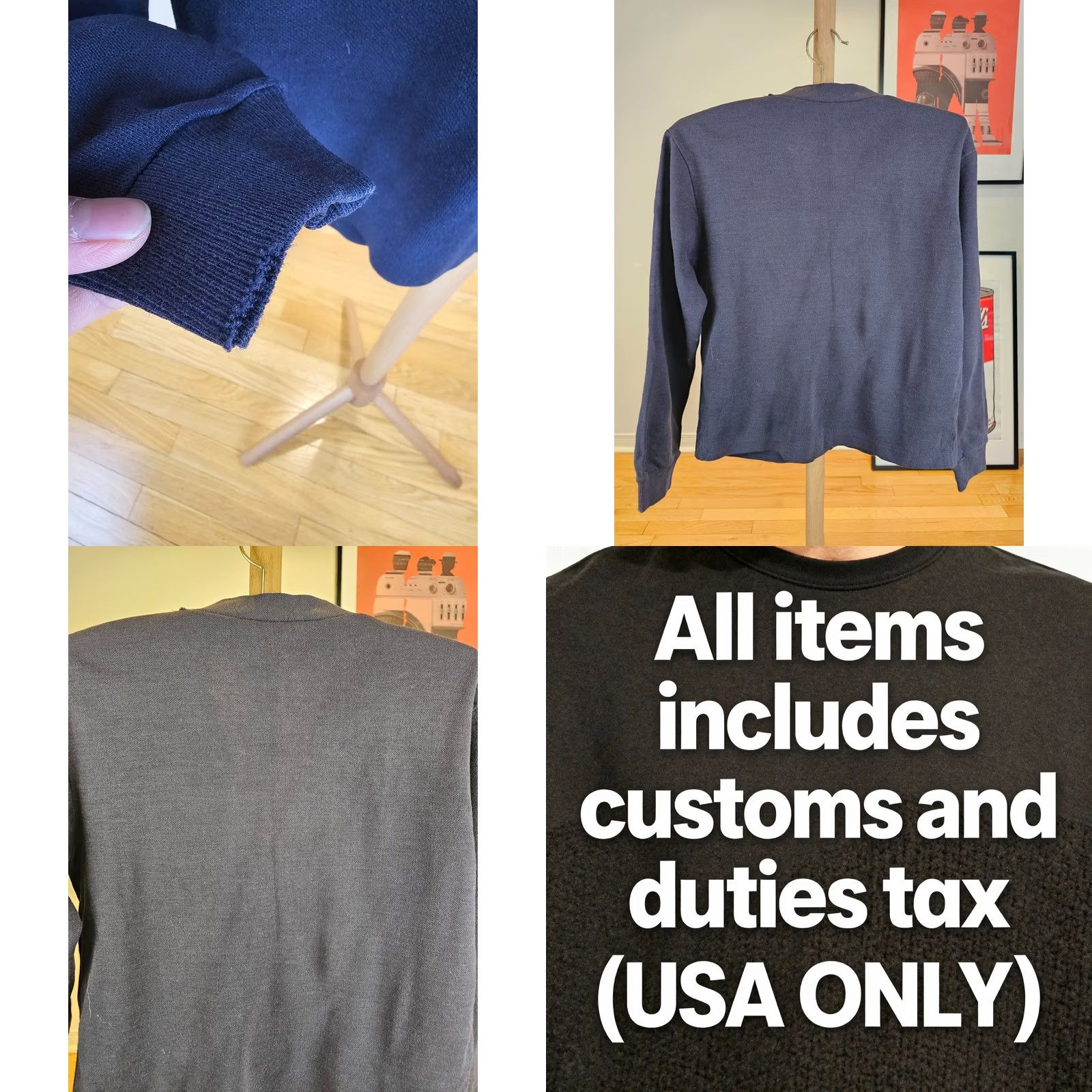 Vintage VINTAGE Unbranded BLACK Cardigan Sweater 50's SZ MEDIUM Men Long Sleeve 18 INCH 20 INCH 23 INCH 24 INCH Western Camouflage Lined Strap Fiber Detail Size US M / EU 48-50 / 2 - 8 Thumbnail
