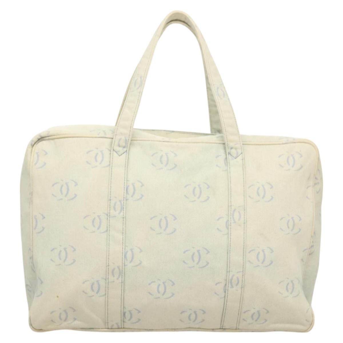 Chanel CHANEL Hand Bag Denim Light Blue Silver CC Size ONE SIZE - 2 Thumbnail