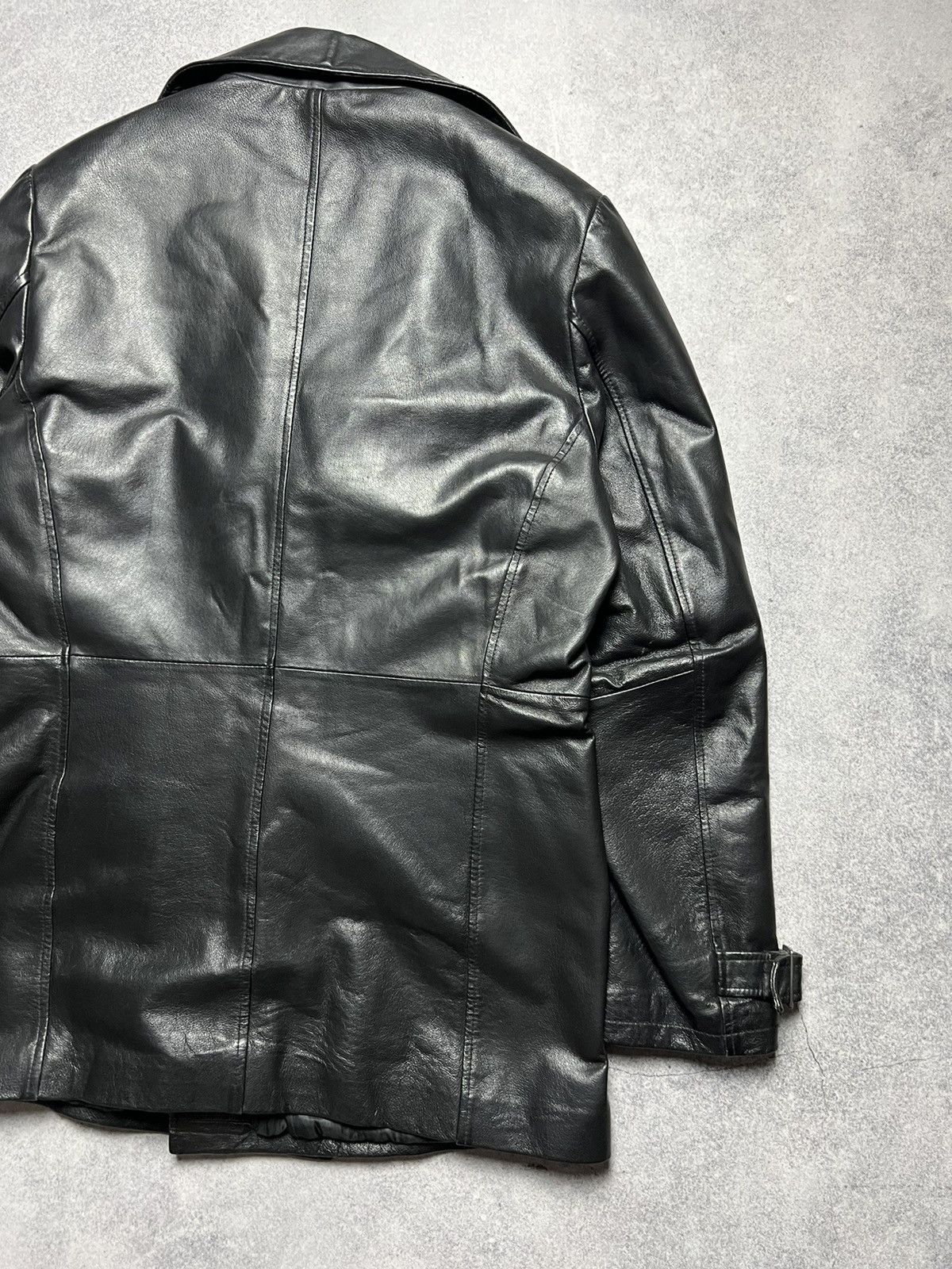 Vera Pelle Vintage Vera Pele Faded Leather Coat Jacket Size US L / EU 52-54 / 3 - 14 Thumbnail