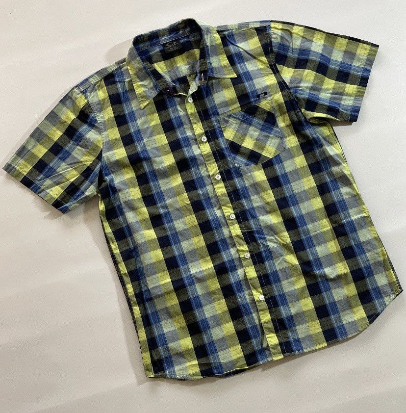 Oakley Oakley vintage button up plaid t-shirt tee Size US M / EU 48-50 / 2 - 1 Thumbnail