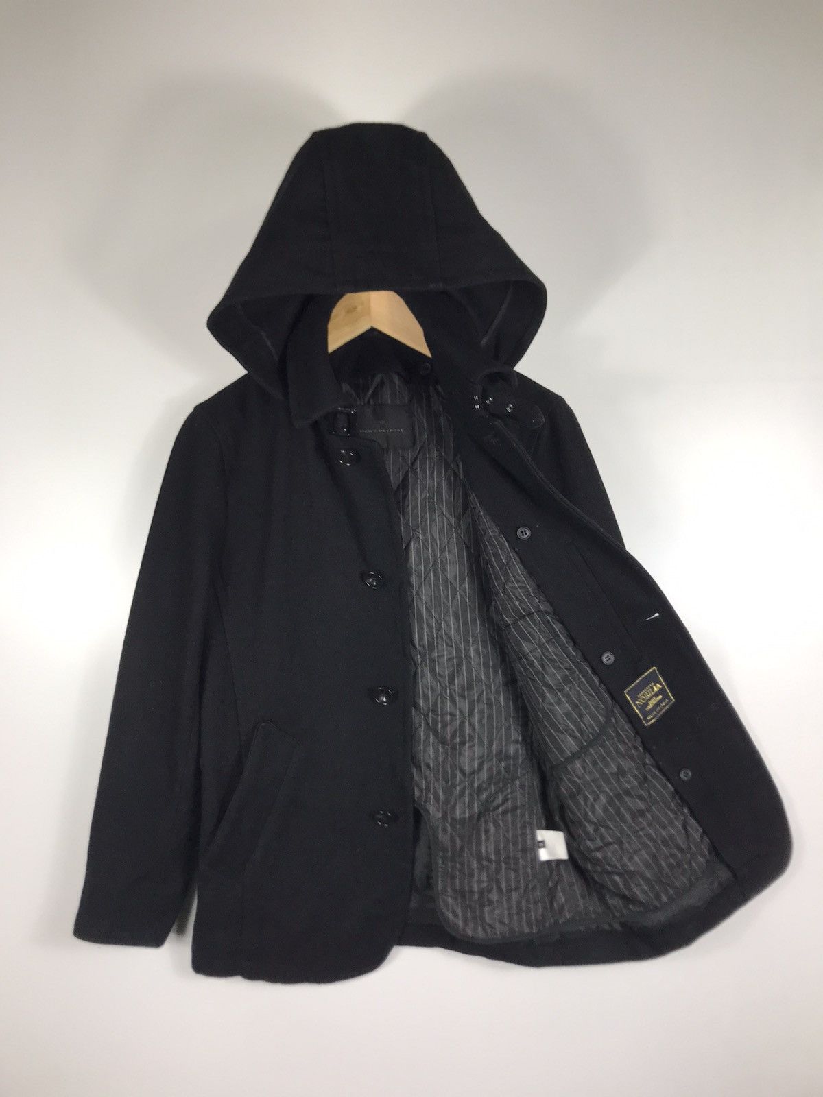 Designer × Melrose 🔥Men’s Melrose Nobilia Hooded Wool Button Jacket Size US S / EU 44-46 / 1 - 8 Thumbnail