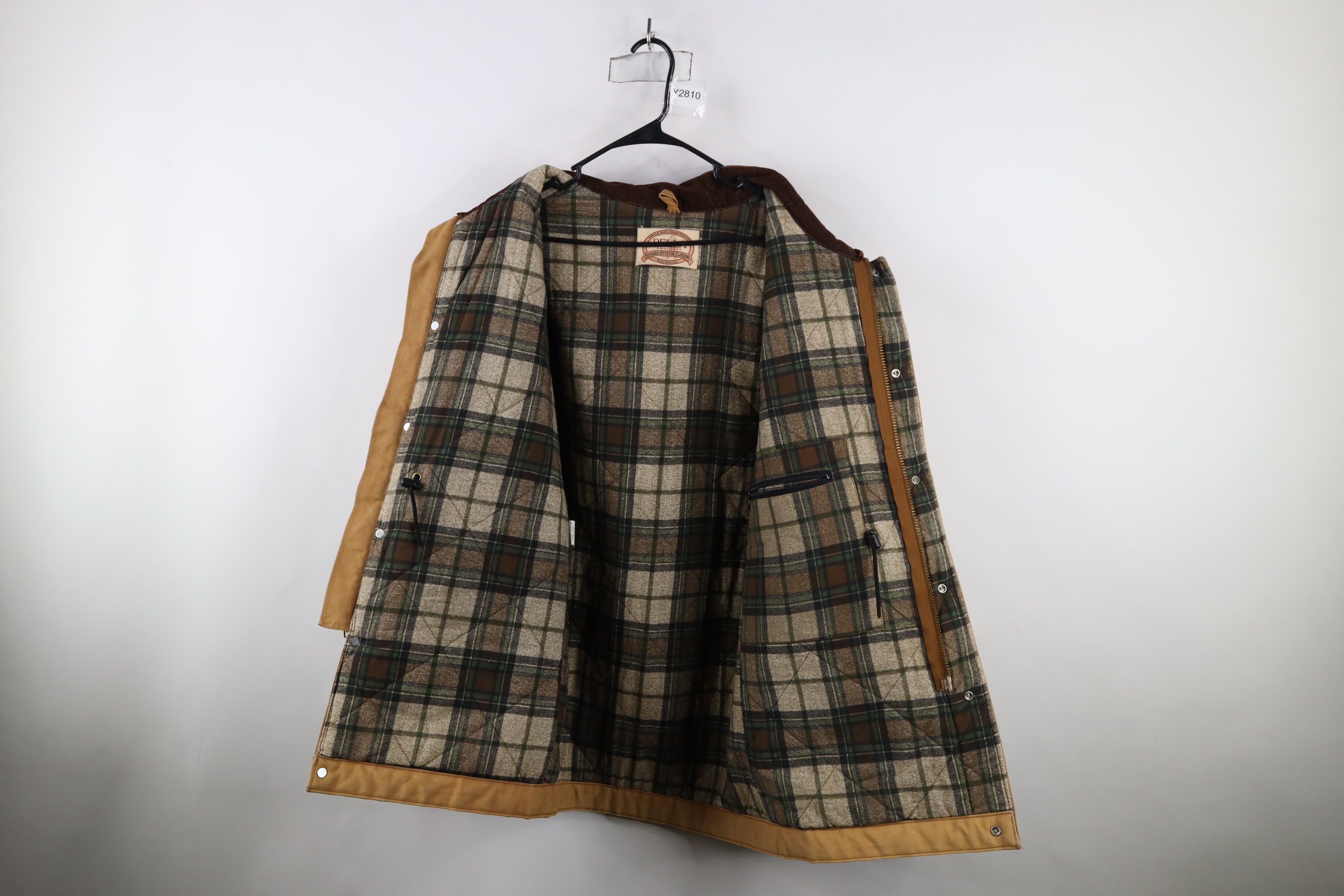 Vintage Vintage 90s Pella Hunting Flannel Lined Canvas Jacket USA Size US M / EU 48-50 / 2 - 10 Thumbnail