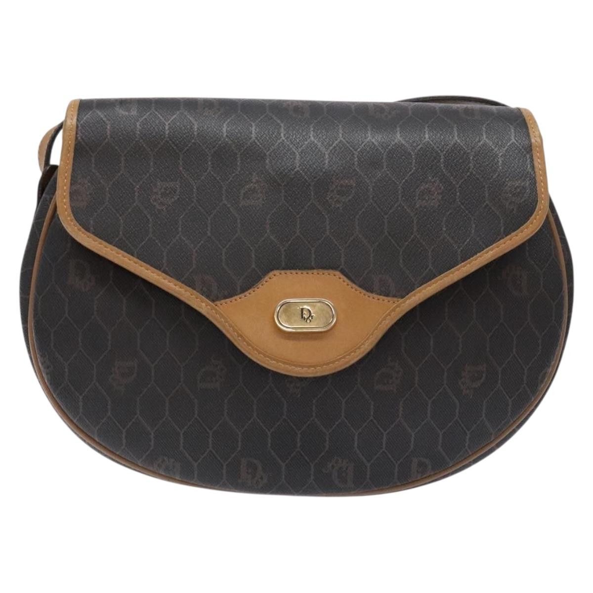 Dior DIOR Honeycomb Canvas Shoulder Bag Pvc Black Gold Size ONE SIZE - 2 Thumbnail