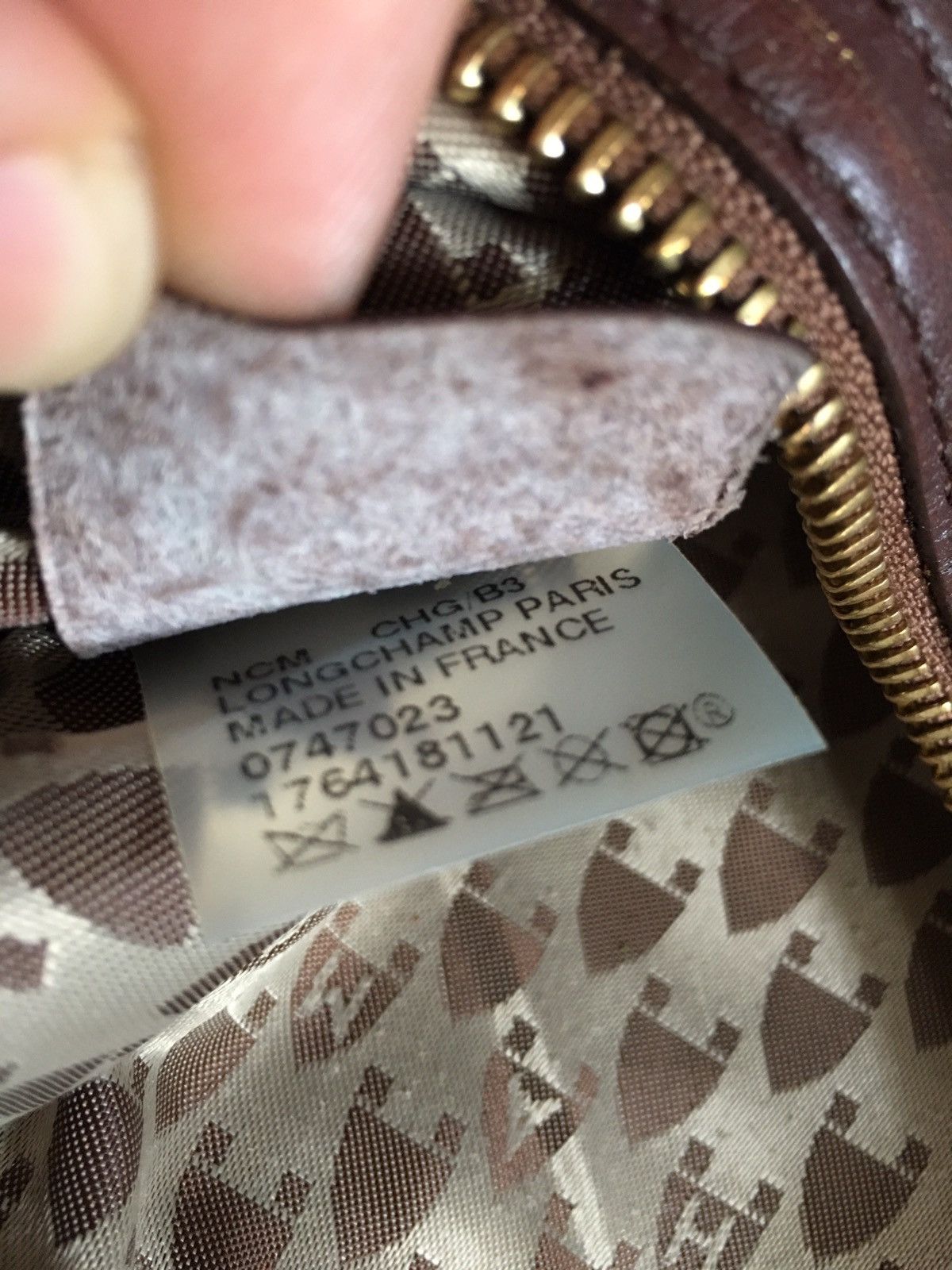 Longchamp Longchamp Brown Leather Vintage Handbag Hobo Bag Size ONE SIZE - 14 Thumbnail