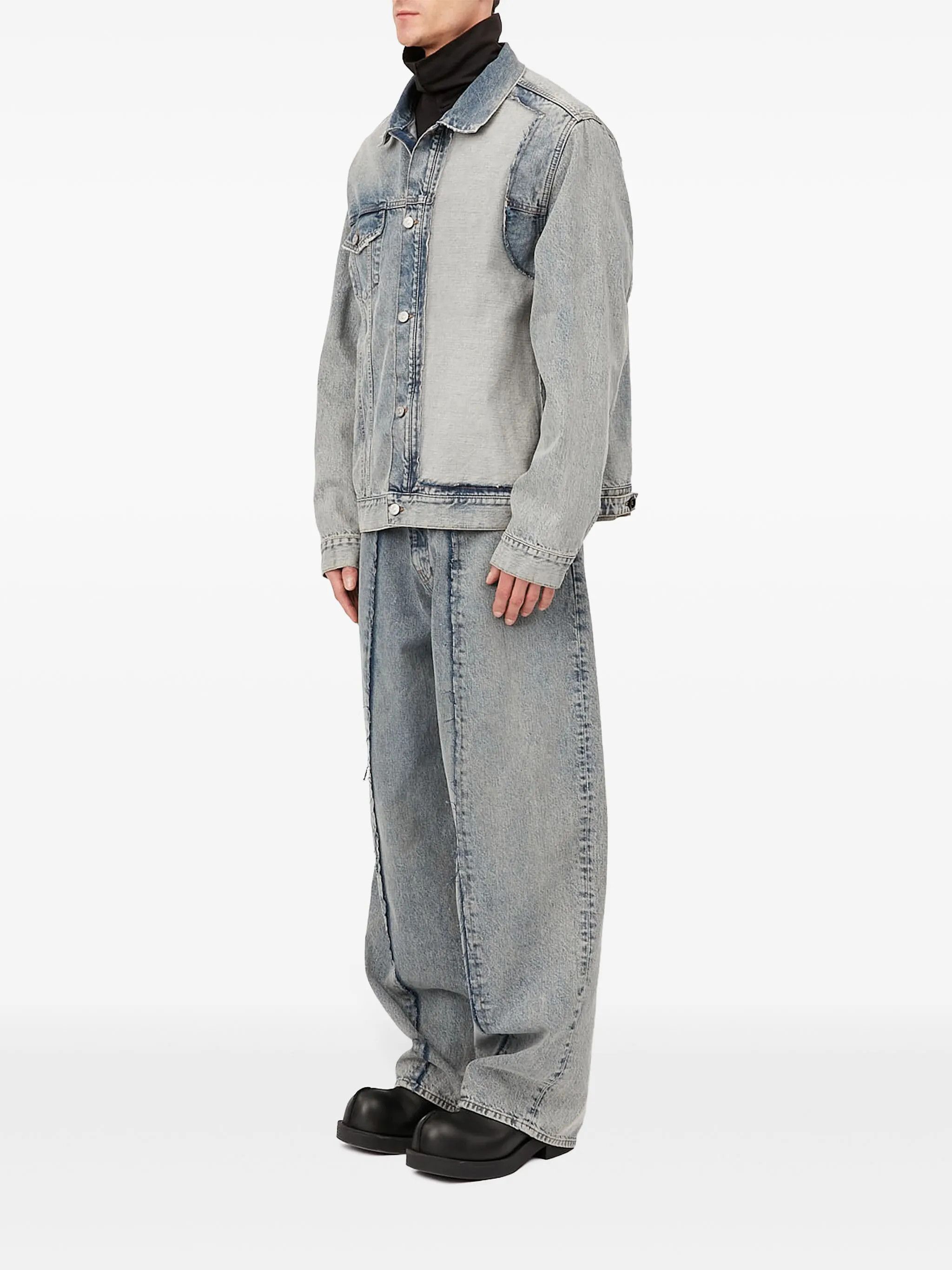 Maison Margiela oc11z0925 Denim Jacket in Light Blue Size US L / EU 52-54 / 3 - 6 Thumbnail