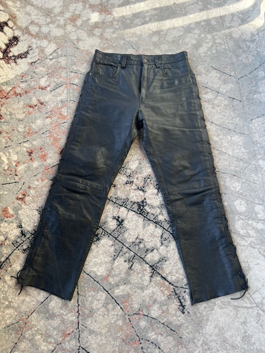 Leather Vintage Nashville Leather Moto Pants Size US 36 / EU 52 - 1 Thumbnail