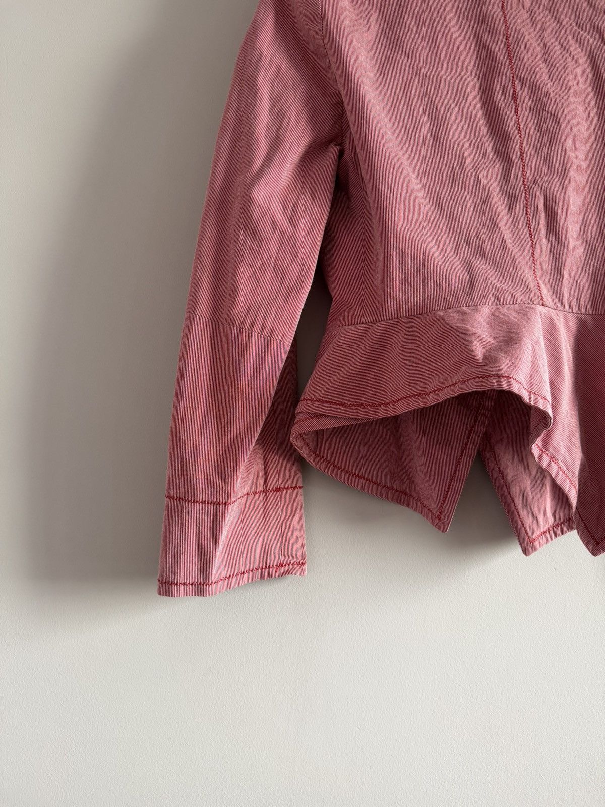 Vintage Asymmetric Tailored Blazer Pink Avant-Garde Size L / US 10 / IT 46 - 7 Thumbnail