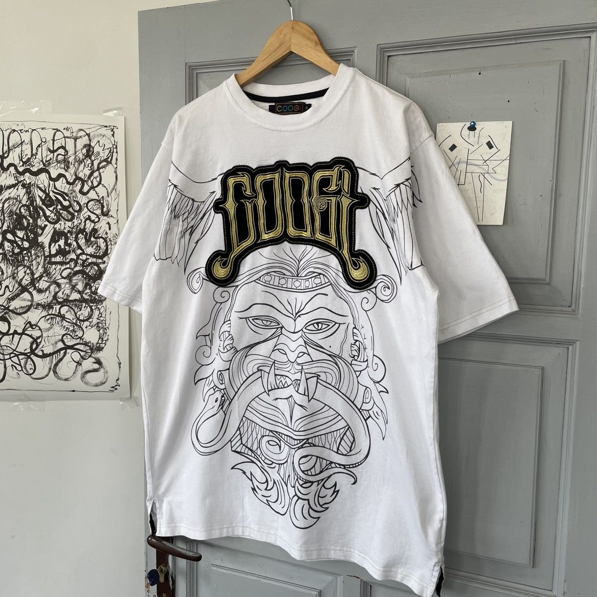Coogi × Japanese Brand Vintage Coogi Bid Print Logo T-shirt Japanese style size XL Size US XL / EU 56 / 4 - 2 Thumbnail