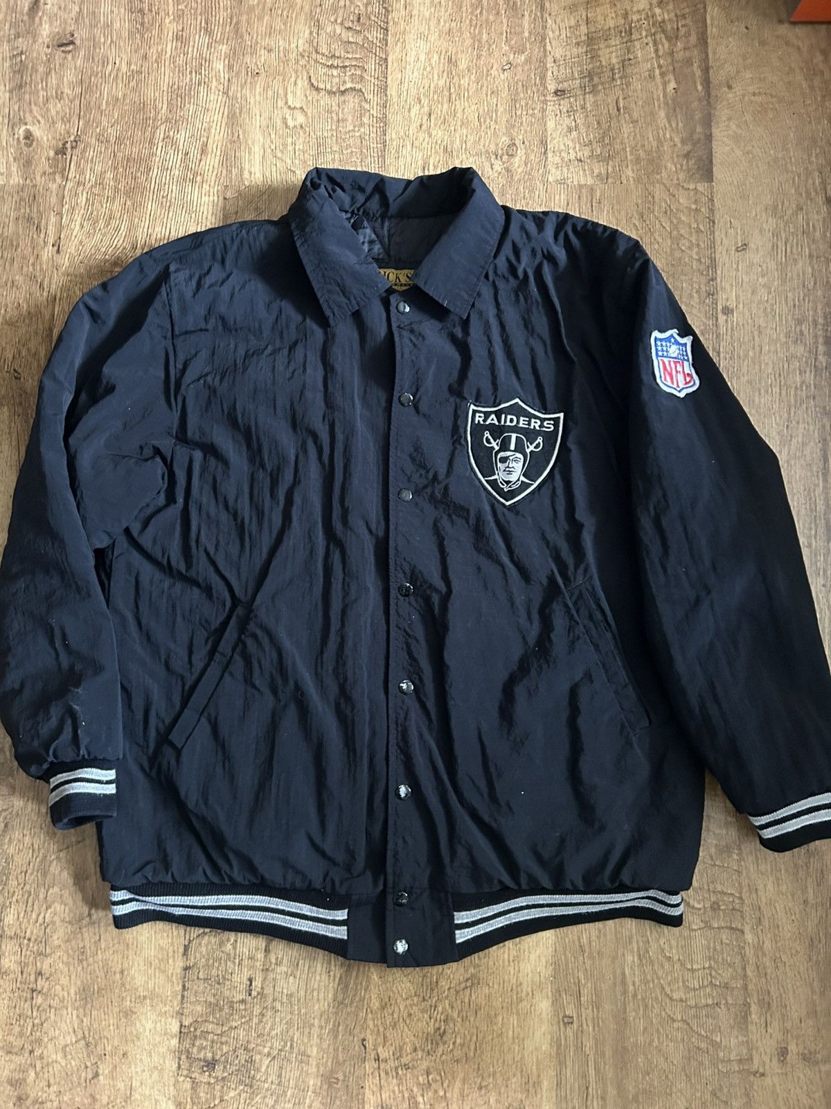 NFL Vintage Los Angeles Raiders NFL Coach Jacket Big Back Logo Size US L / EU 52-54 / 3 - 1 Thumbnail