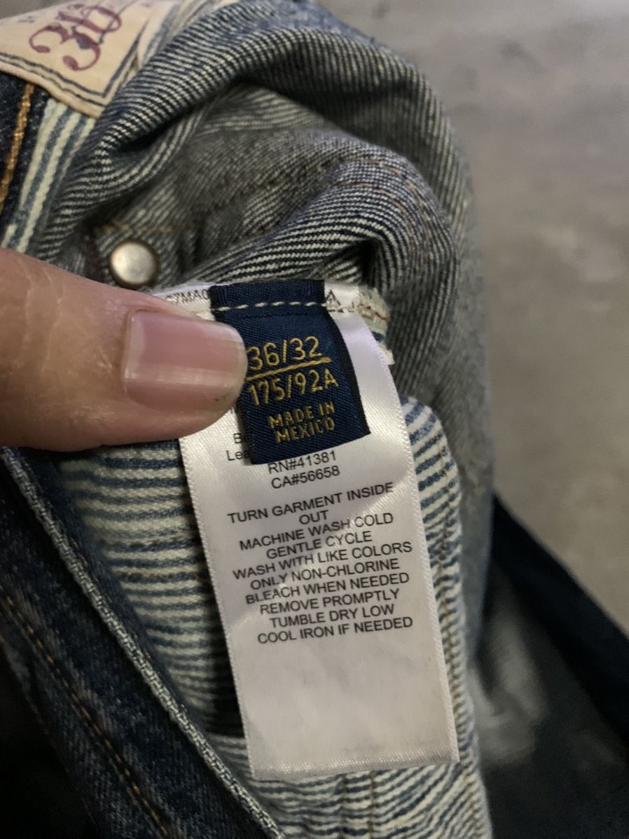 Polo Ralph Lauren × Vintage polo ralph lauren varick slim straight patchwork style jeans Size US 39 - 7 Thumbnail