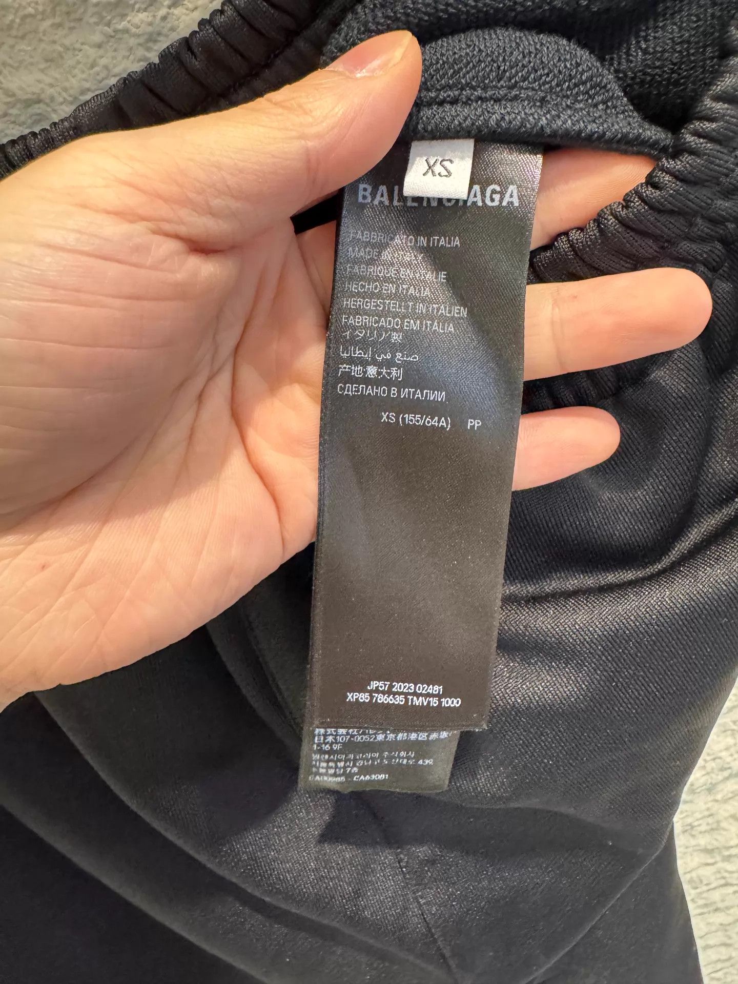 Balenciaga Balenciaga Women's 3B Print Black Sweatpants Size 25" / US 0 / IT 36 - 4 Thumbnail