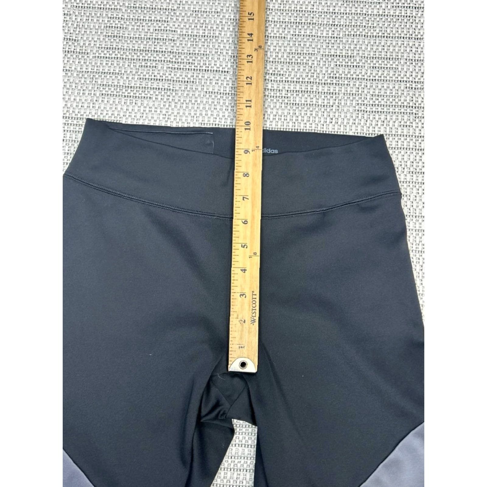 Adidas Adidas Leggings Womens Small Black Aeroready Logo Mid Rise Athleisure Training Size 28" / US 6 / IT 42 - 5 Thumbnail