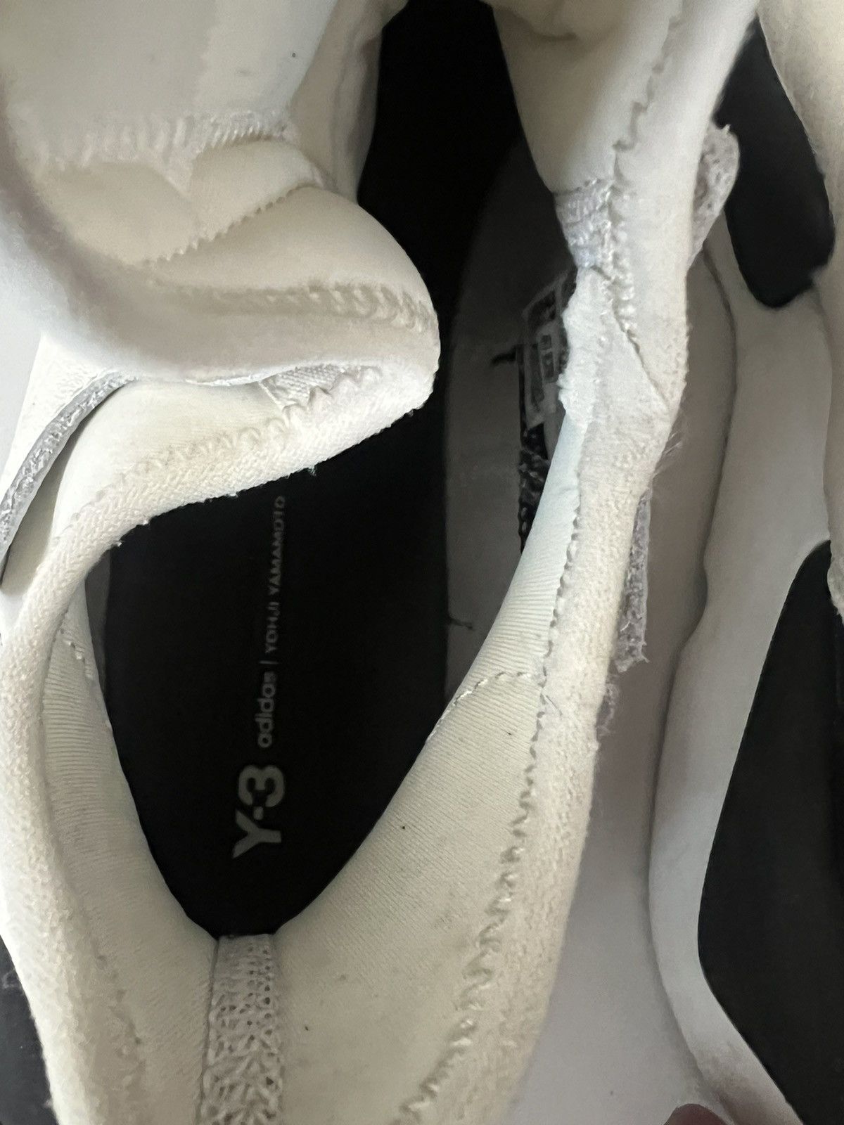 Y-3 Kaiwa Sneakers White Black Size US 11.5 / EU 44-45 - 9 Thumbnail