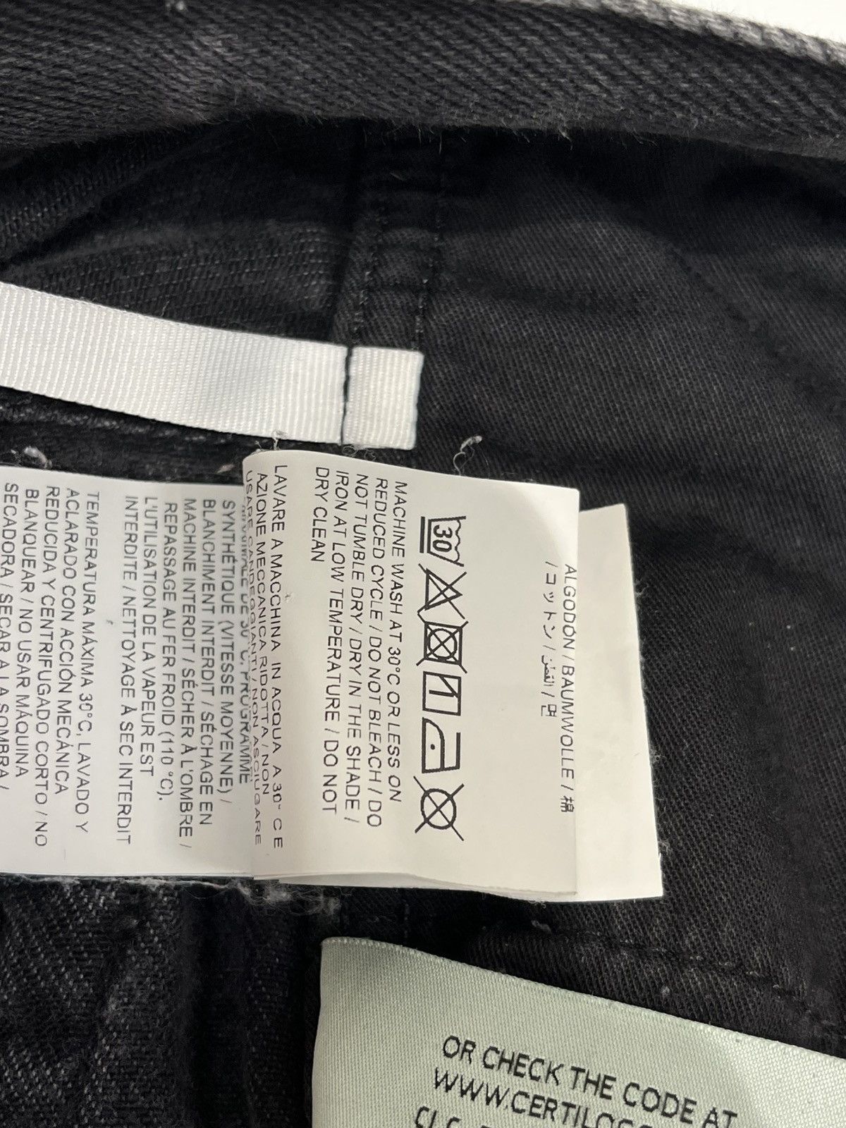 Off-White Off-White Denim Logo Jeans Black Size US 30 / EU 46 - 8 Thumbnail