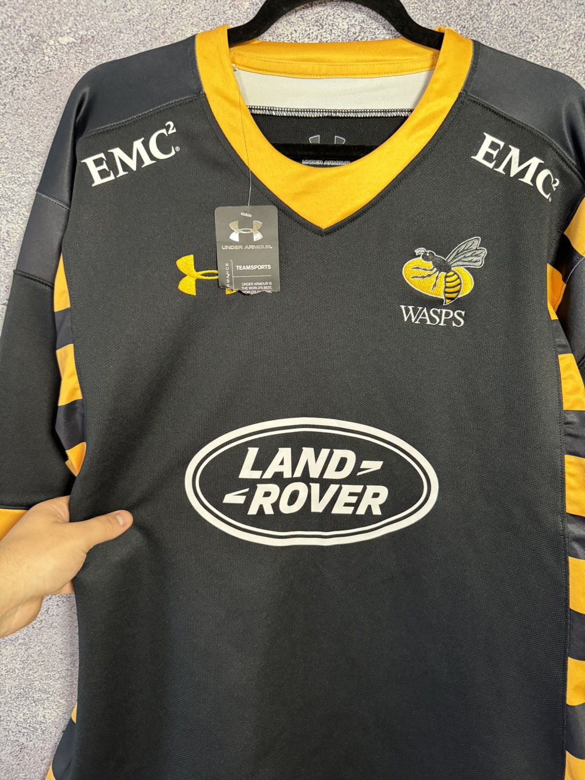 Under Armour Wasps Rugby Shirt XL Home 2015/16 Under Armour Jersey Size US XL / EU 56 / 4 - 8 Thumbnail