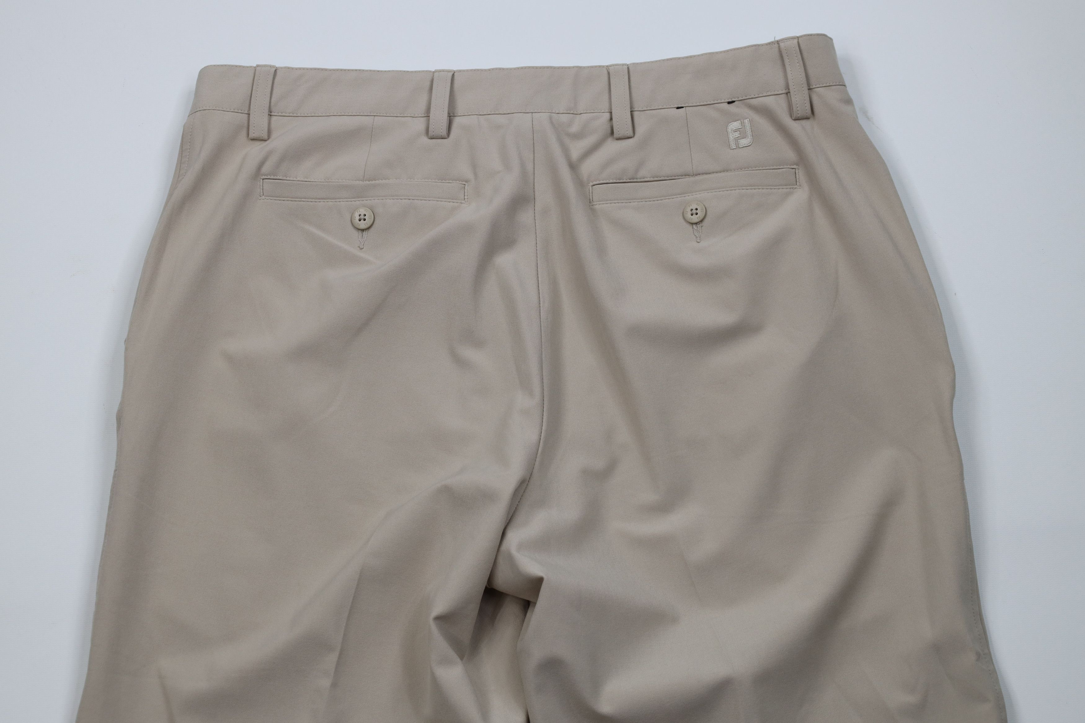 Footjoy FootJoy Wide Leg Golfing Golf Chino Pants Trousers Beige Size US 35 - 11 Thumbnail