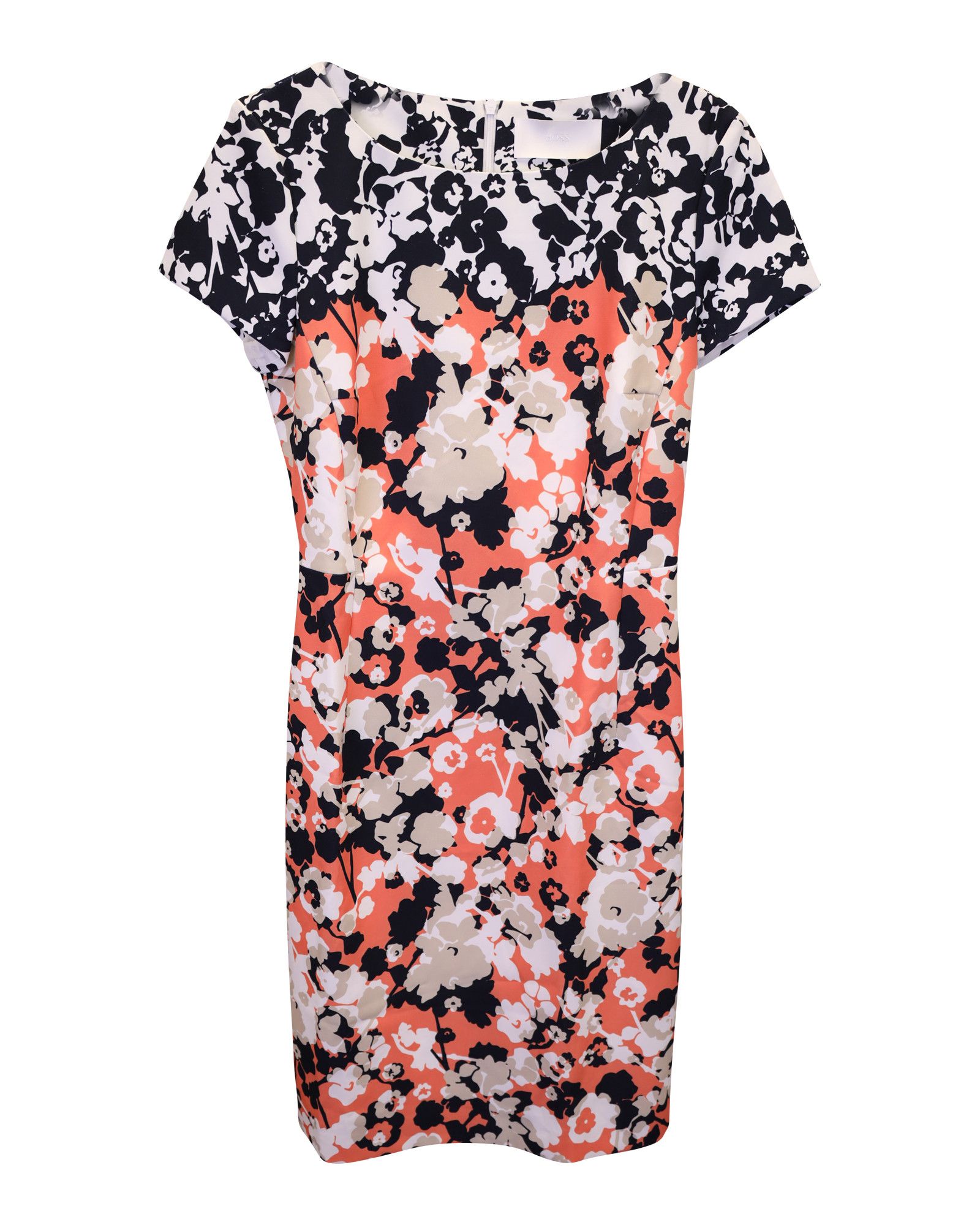 Hugo Boss Hugo Boss Donisa Floral Sheath Mini Dress in Multicolor Poly Size S / US 4 / IT 40 - 1 Thumbnail