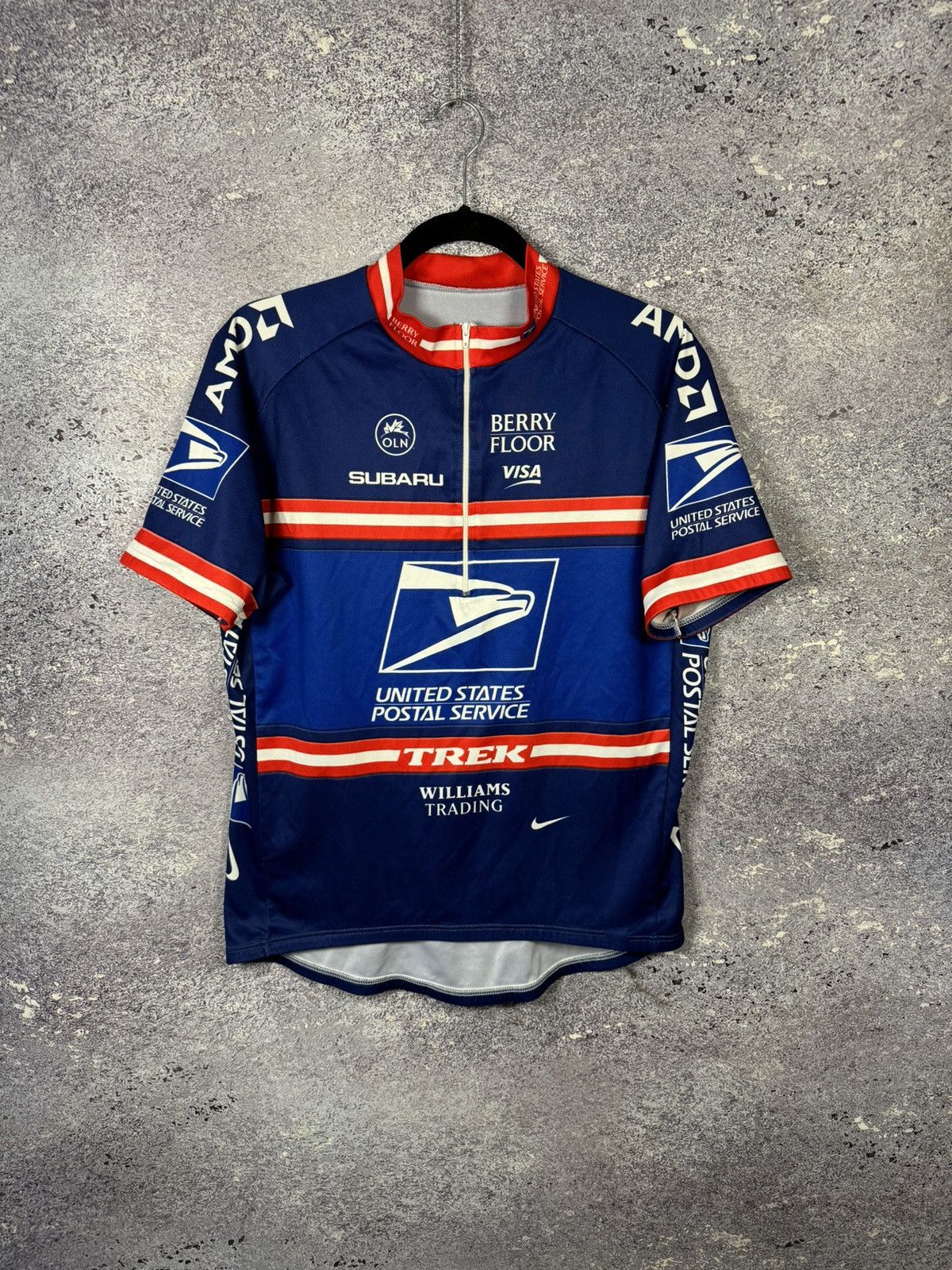 Bicycle × Nike × Vintage Nike Cycling US Jersey 2004Trek Tour de France Thomas Weisel Size US XL / EU 56 / 4 - 1 Thumbnail
