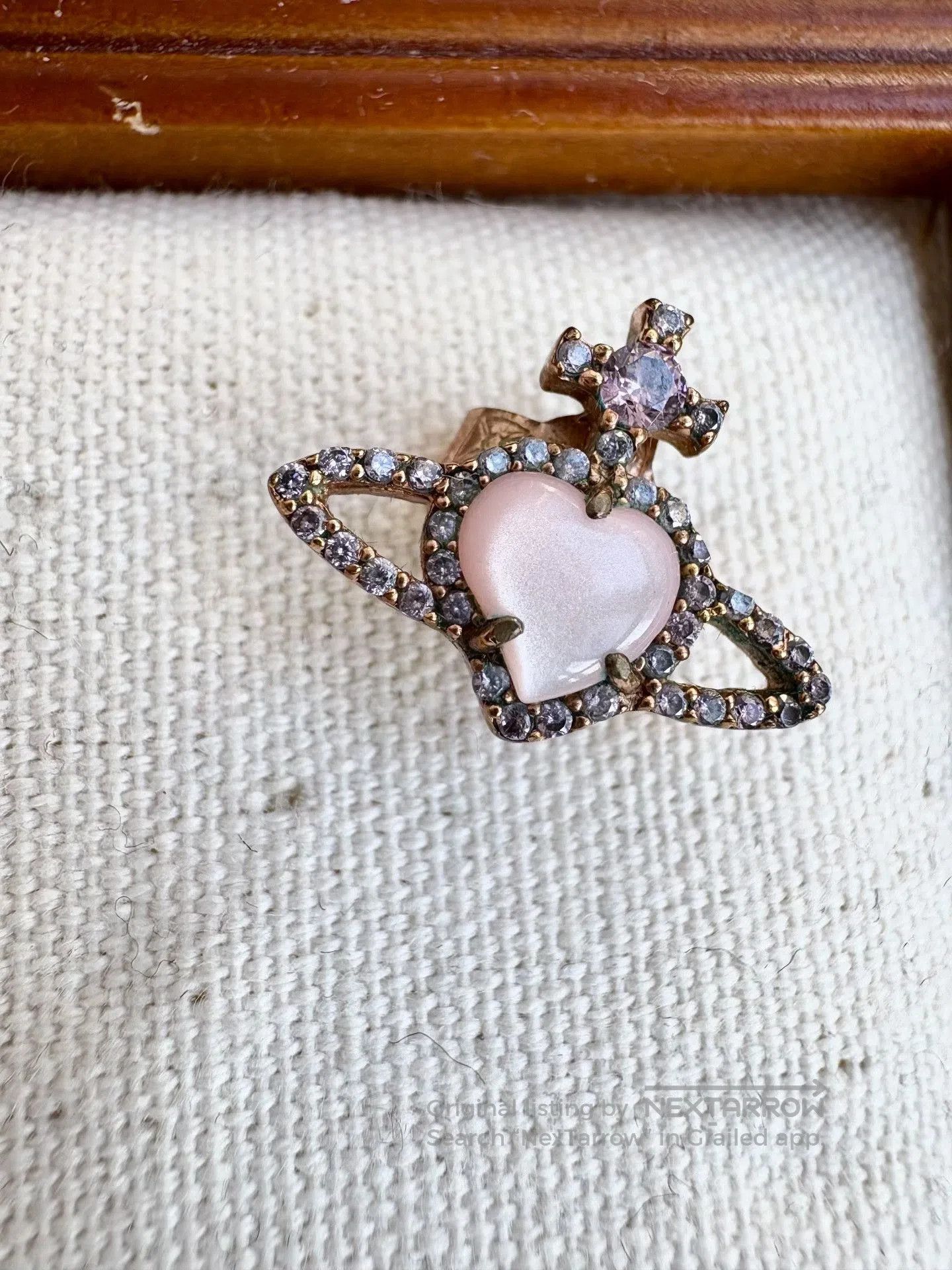 Vivienne Westwood Vivienne Westwood Vintage Pink Heart Single Earring. Size ONE SIZE - 3 Thumbnail