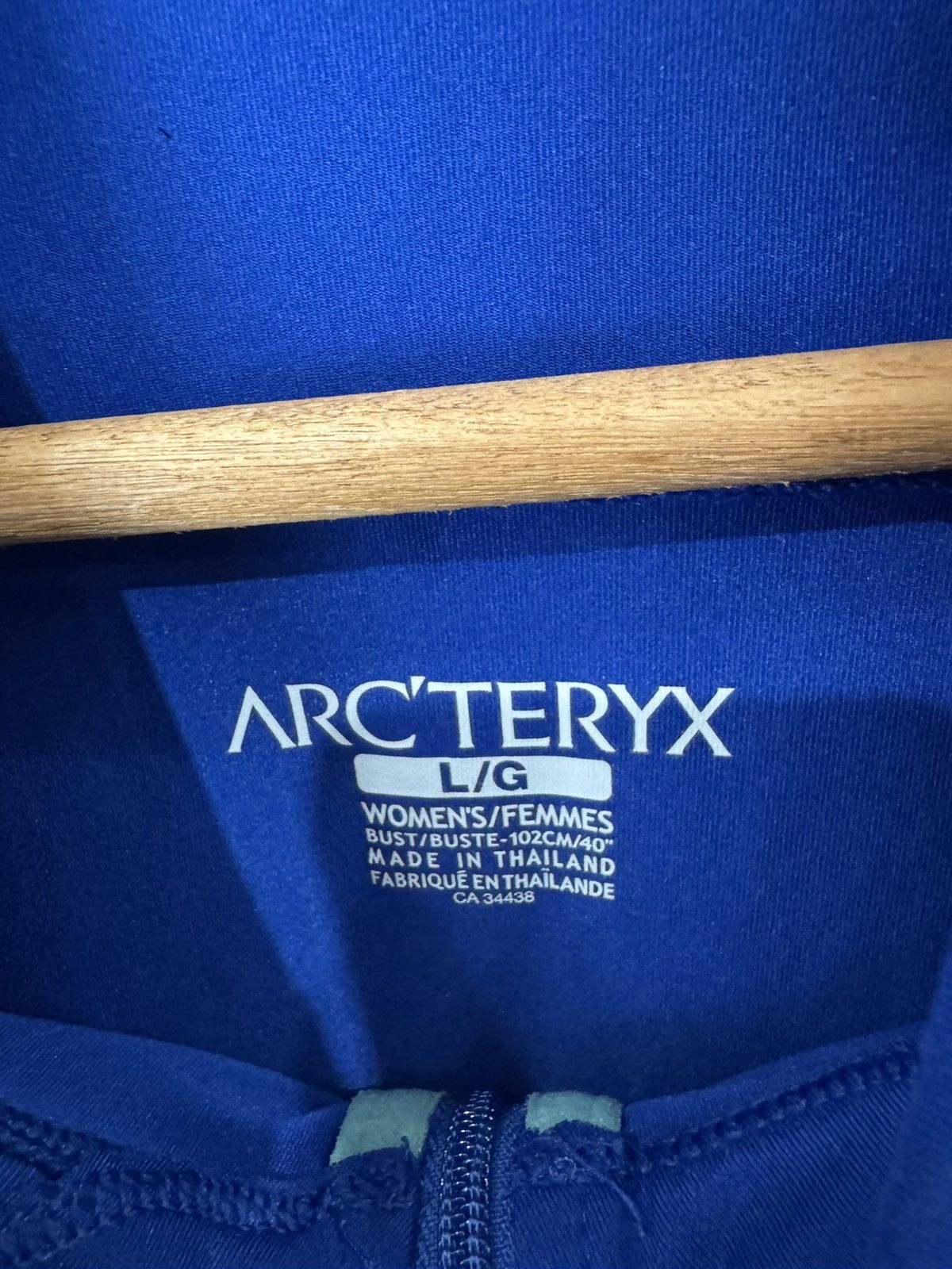 Arc'teryx Vintage Arcteryx Blue Zip Fleece Hoodie Jacket Size L / US 10 / IT 46 - 3 Thumbnail