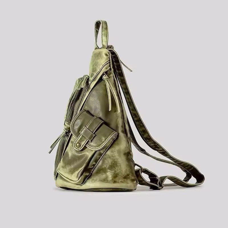 Other Washed Pu Leather Vintage Backpack Size ONE SIZE - 6 Thumbnail