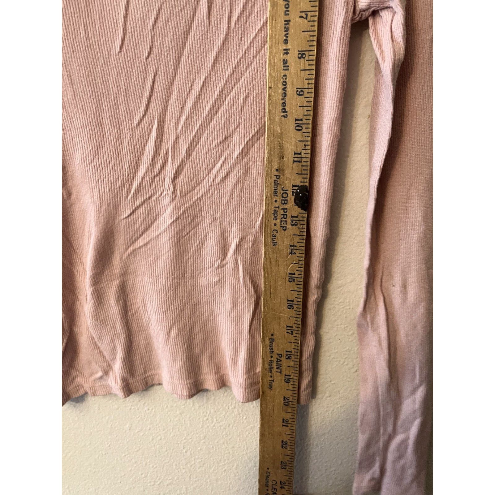 Aeropostale AeroPostale Pink Waffle Knit Long Sleeve Shirt Women's Medium Button Front Top Size M / US 6-8 / IT 42-44 - 4 Thumbnail