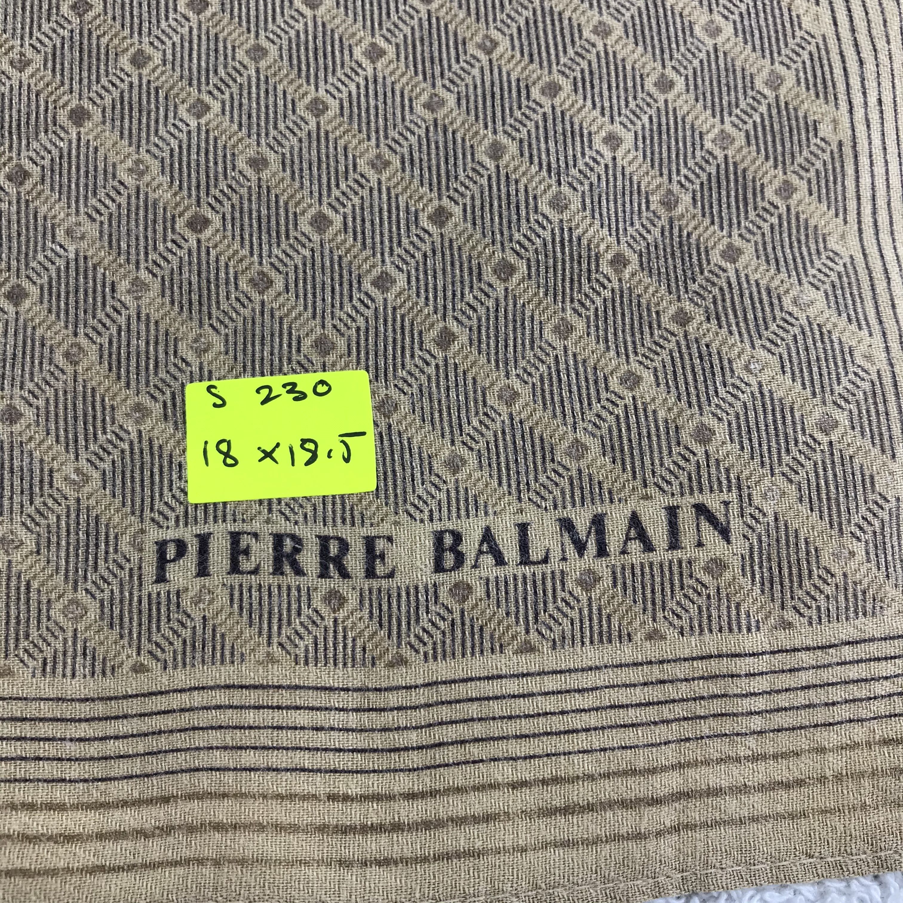 Pierre Balmain × Vintage Pierre Balmain Bandana / Handkerchief / Neckerchief - S230 Size ONE SIZE - 5 Thumbnail