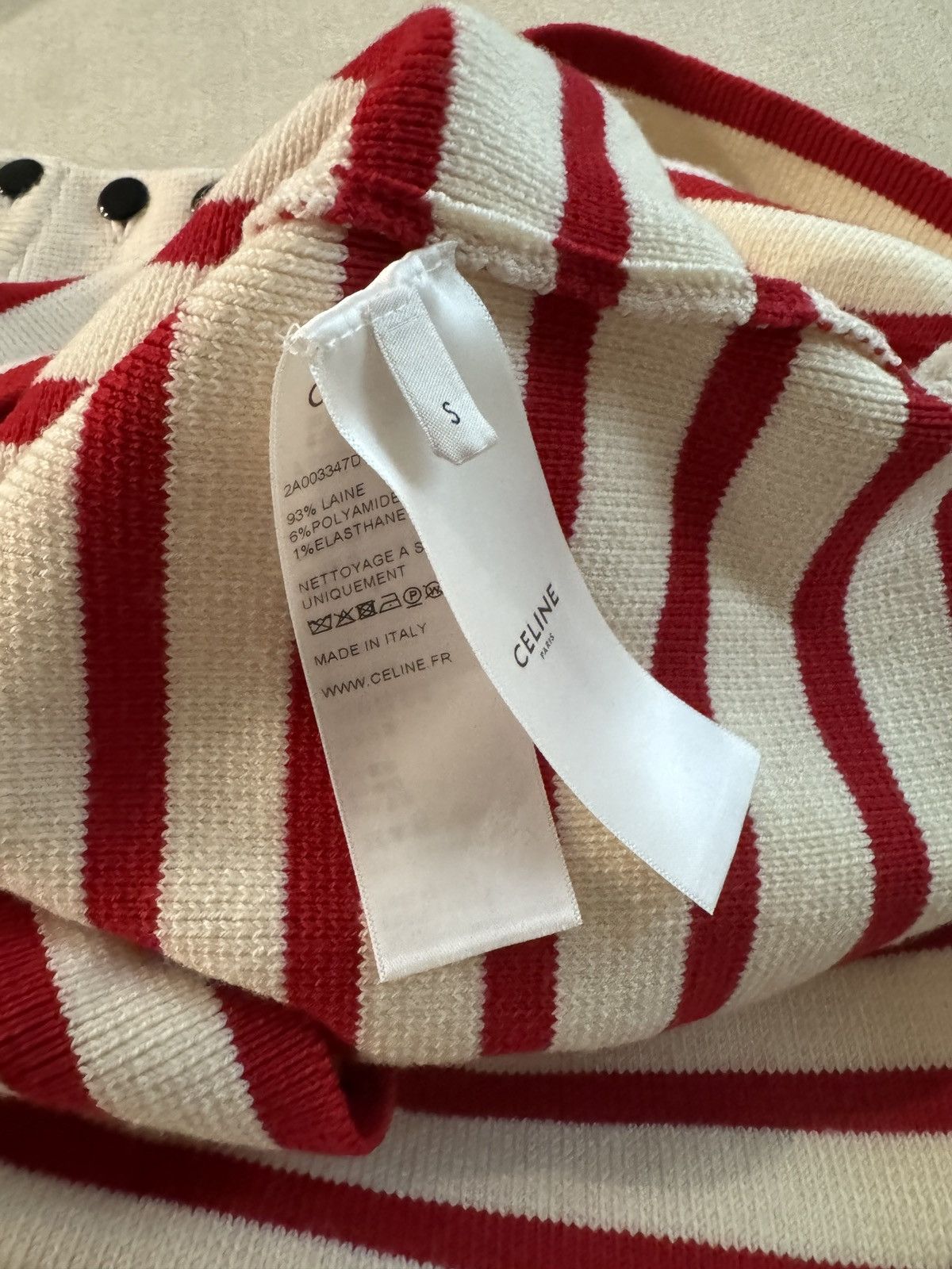 Celine Breton Stripe Crew Neck Knit Size US S / EU 44-46 / 1 - 5 Thumbnail