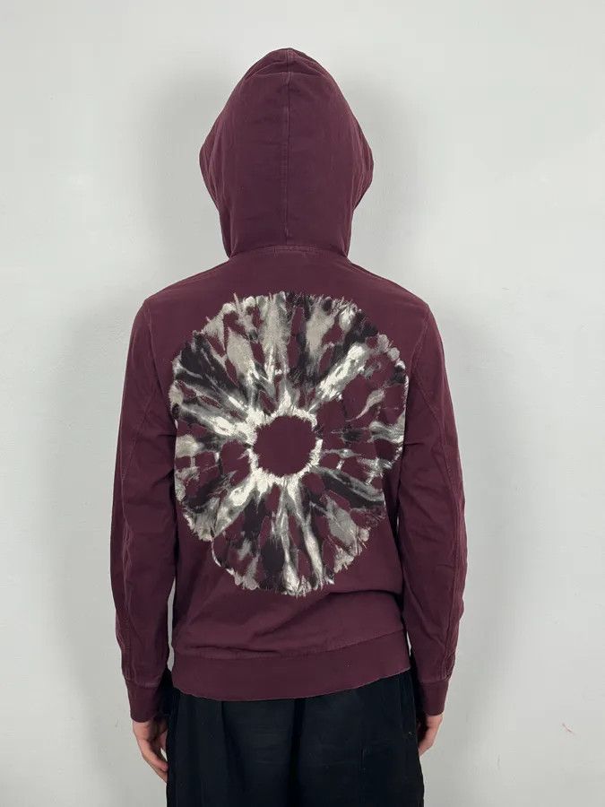 Dries Van Noten AW2019 Dries van Noten Bordeaux Psycho Hallucination Back Hoodie Size US S / EU 44-46 / 1 - 1 Thumbnail