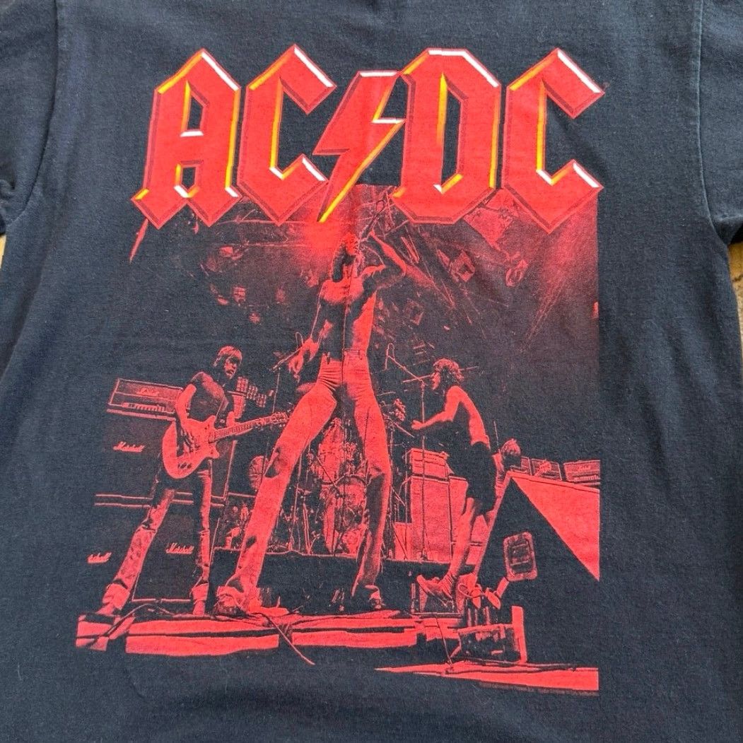 Delta VINTAGE AC/DC Rock Band T-Shirt Medium M Black Men Short Sleeve Y2K Grunge Music Rock Vintage 2000s Shirt Member Mens Size US M / EU 48-50 / 2 - 2 Thumbnail