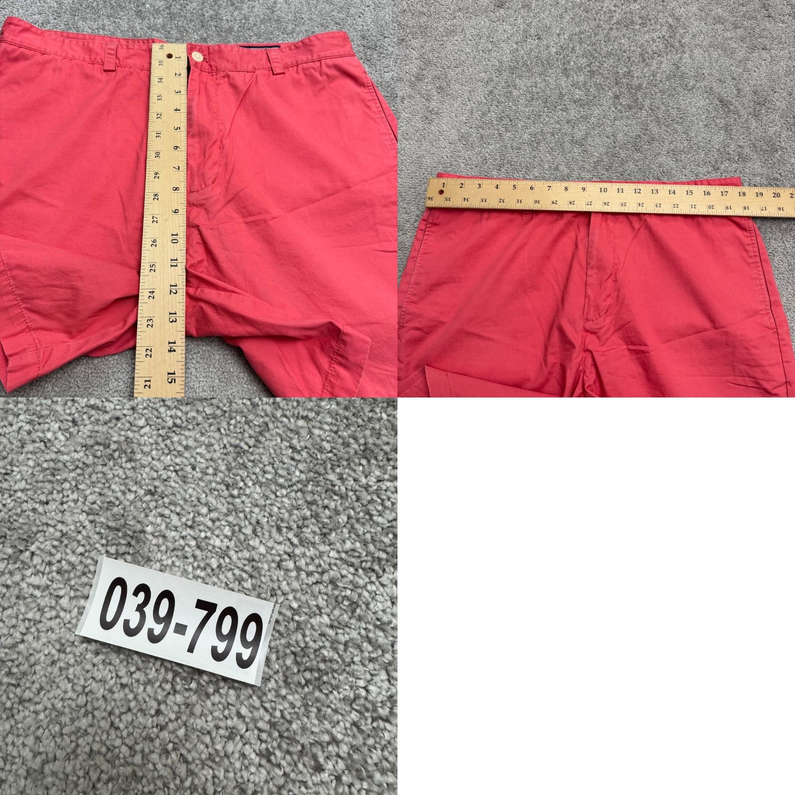 Vineyard Vines Vineyard Vines Pink Cotton Twill Chino Shorts Mens 36 Flat Front Casual Preppy Size US 36 / EU 52 - 9 Thumbnail