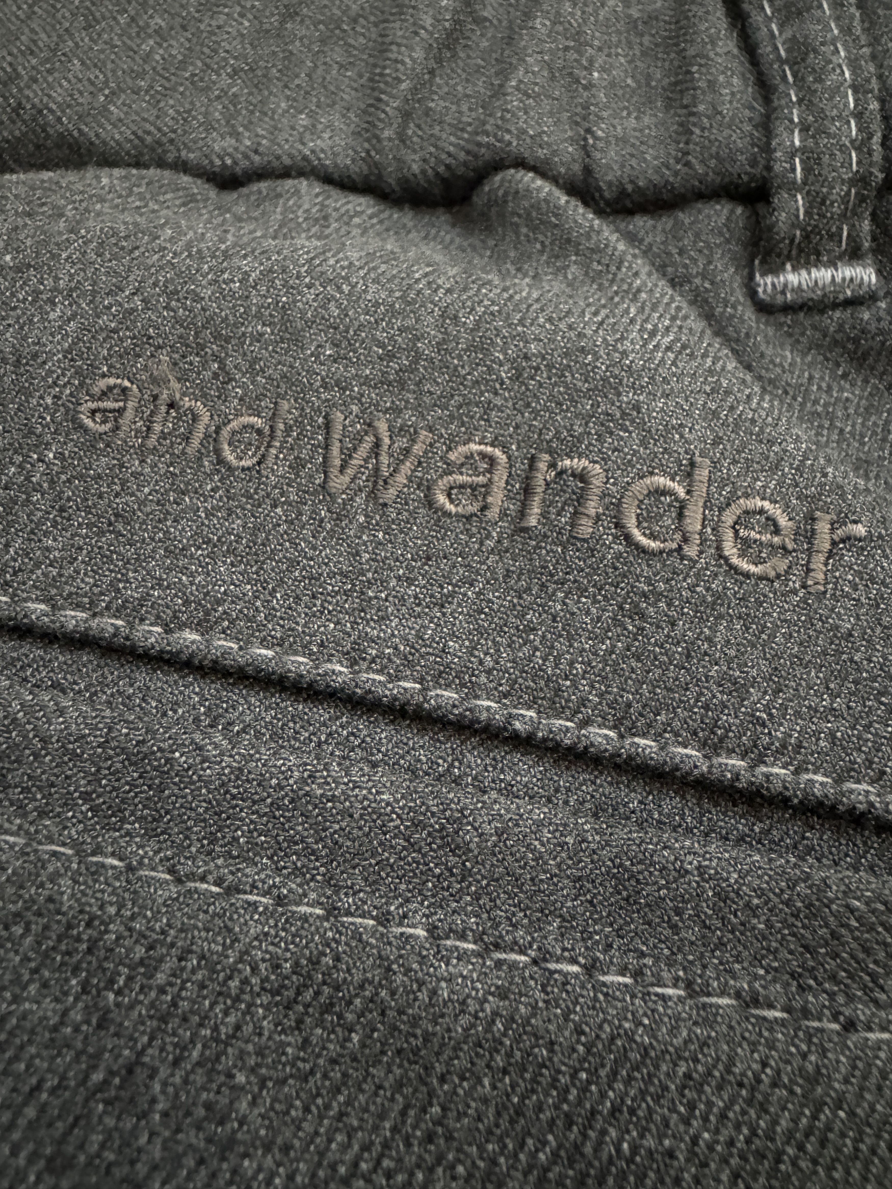 And Wander and wander Serge Tailored Tapered Pants Poly Rayon Gray Size US 32 / EU 48 - 2 Thumbnail