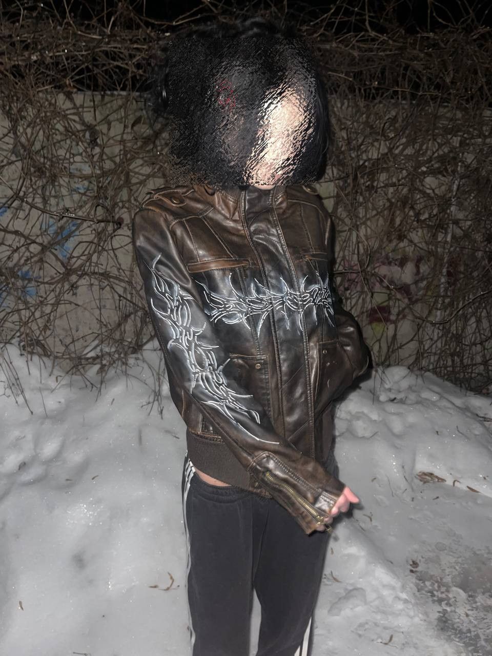 If Six Was Nine Faux leather netribal skull jacket Size S / US 4 / IT 40 - 3 Thumbnail