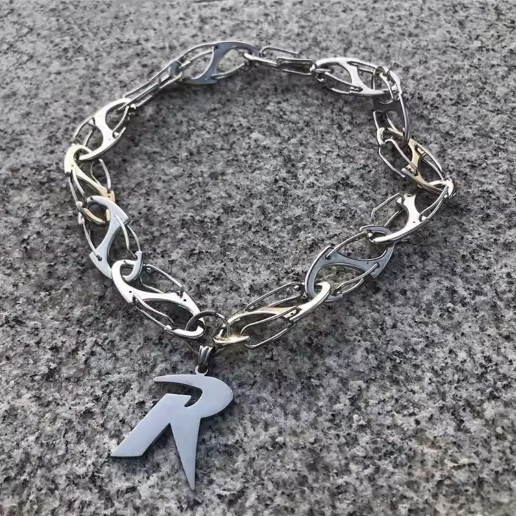 Other R Letter Clavicle Chain Necklace Size ONE SIZE - 1 Thumbnail