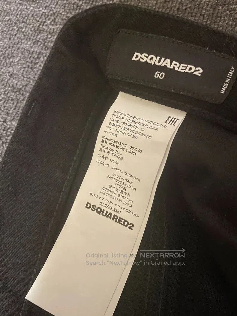 Dsquared2 Dsquared2 Side Zip Black Denim Jeans. Size US 34 / EU 50 - 6 Thumbnail