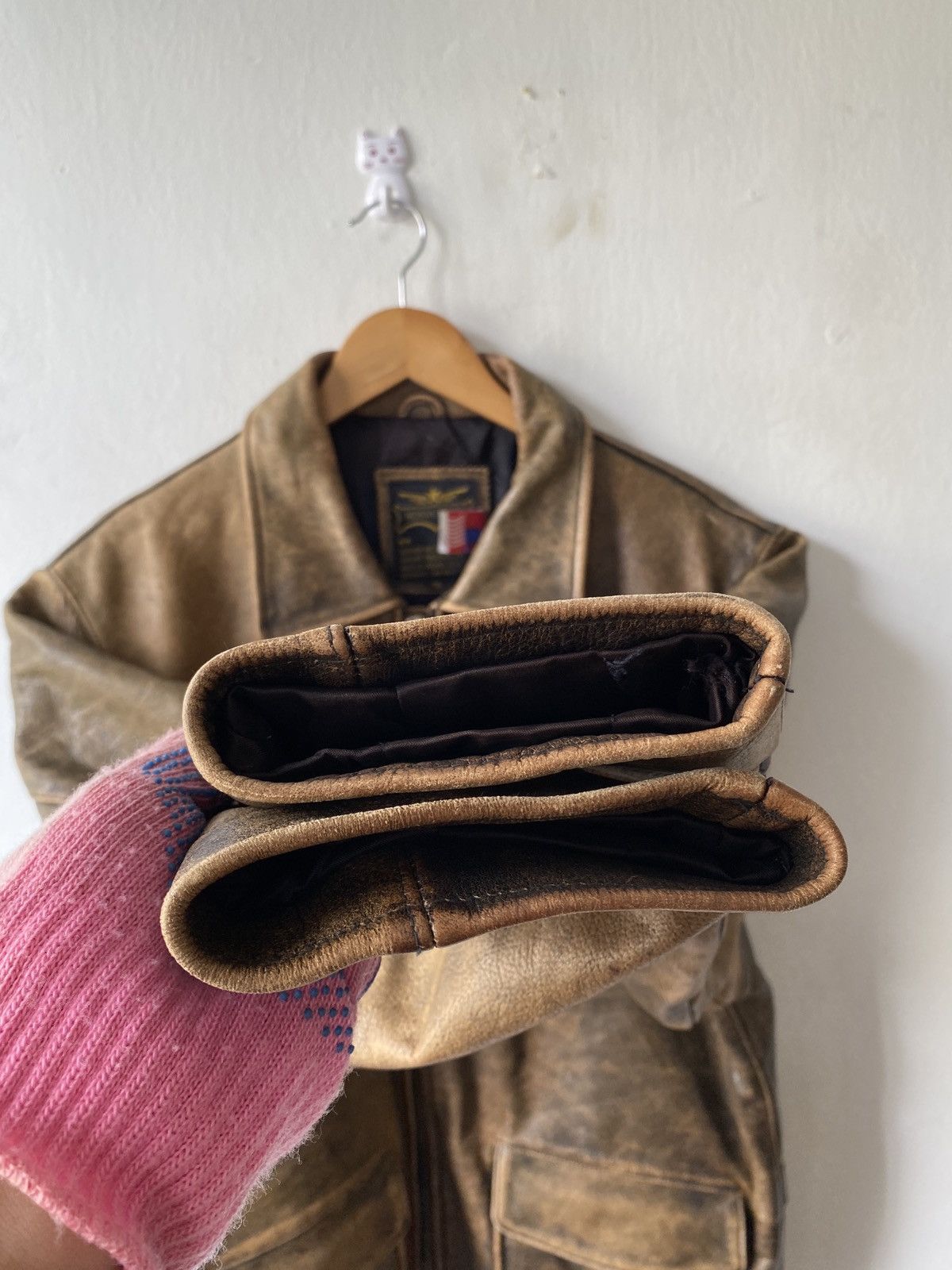 Branded Leather × Vintage Vintage 90s Human Being Union Made Leather Jacket Size US L / EU 52-54 / 3 - 10 Thumbnail