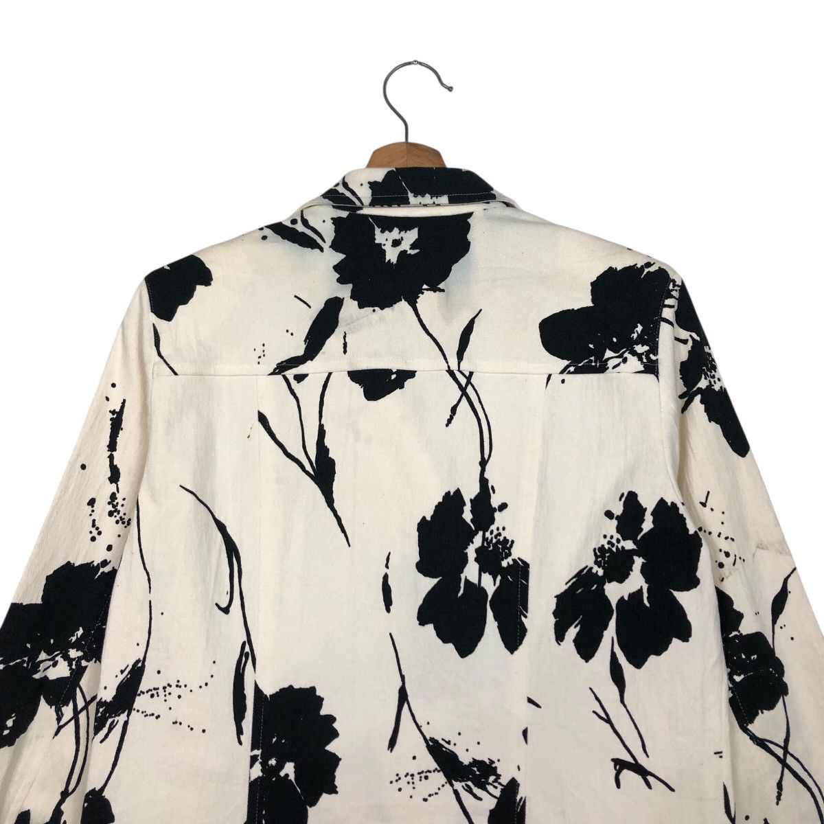 Japanese Brand 📌Vintage Cropped Chore Jacket Floral Ripption Issey Miyake Size M / US 6-8 / IT 42-44 - 12 Thumbnail
