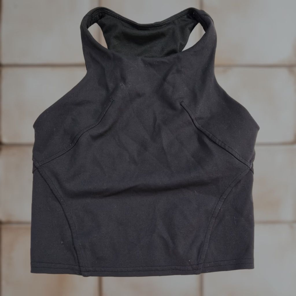 Vintage Lululemon Sports Bra 0 Black Racerback Wireless Breathable Training Womens (Size XS)