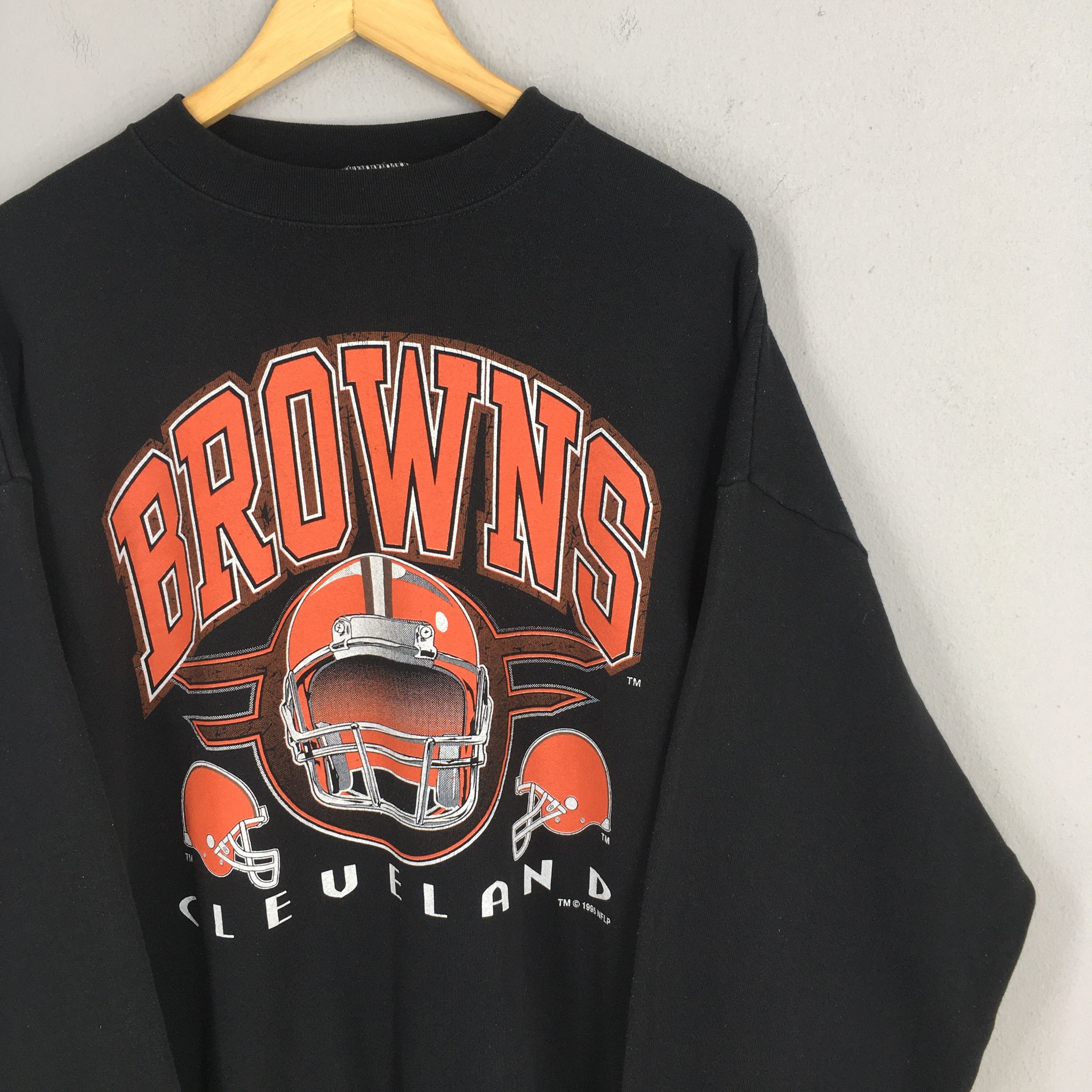 NFL Vintage 90s Cleveland Browns Rugby NFL Sweatshirt 2XLarge Size US XXL / EU 58 / 5 - 2 Thumbnail